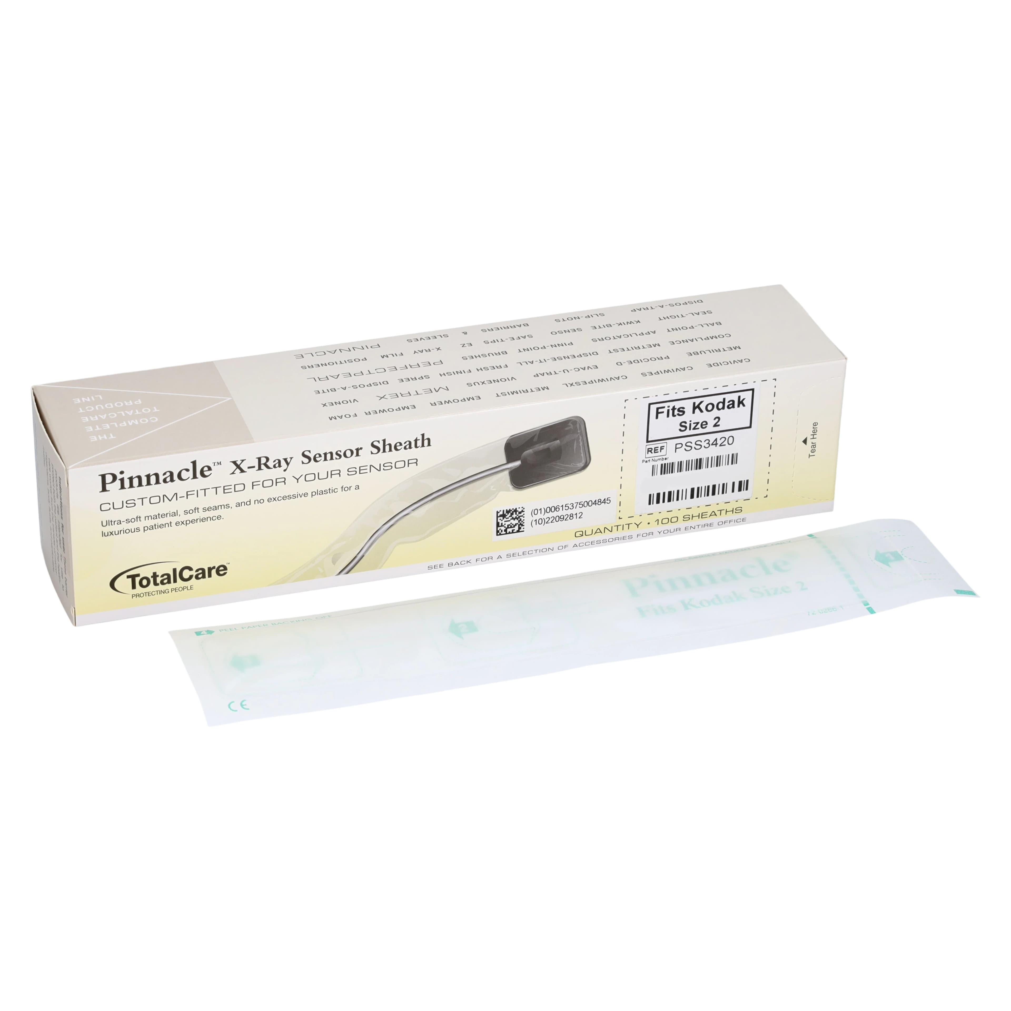 Pinnacle Digital X-Ray Sensor Sheaths, Kodak Size 2, 100/Box thumbnail 2