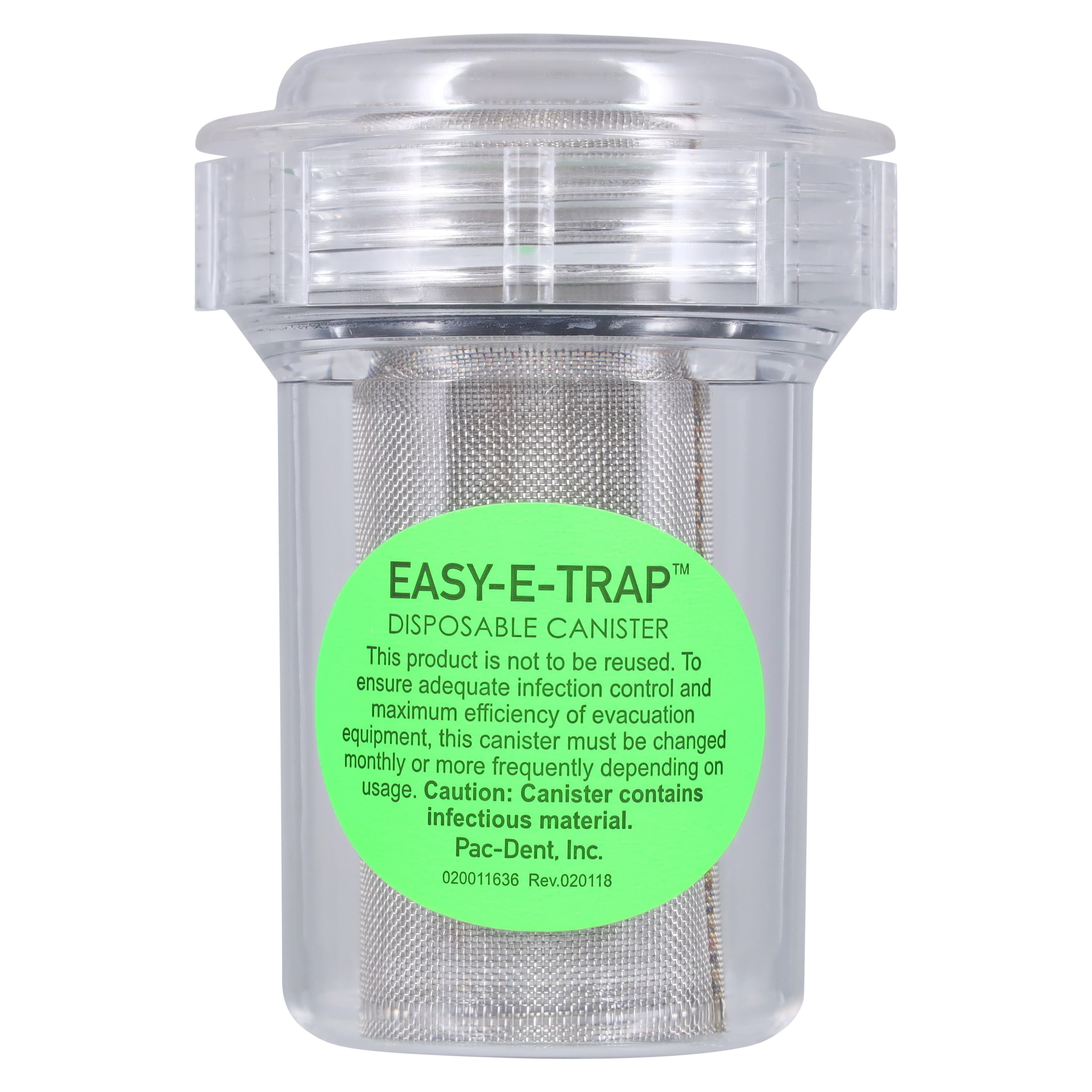 Pac-Dent Easy-E-Trap #2200 Disposable Canister with Traps, 2 3/4 x 3 5/8", Box of 12, CT2200 thumbnail 3