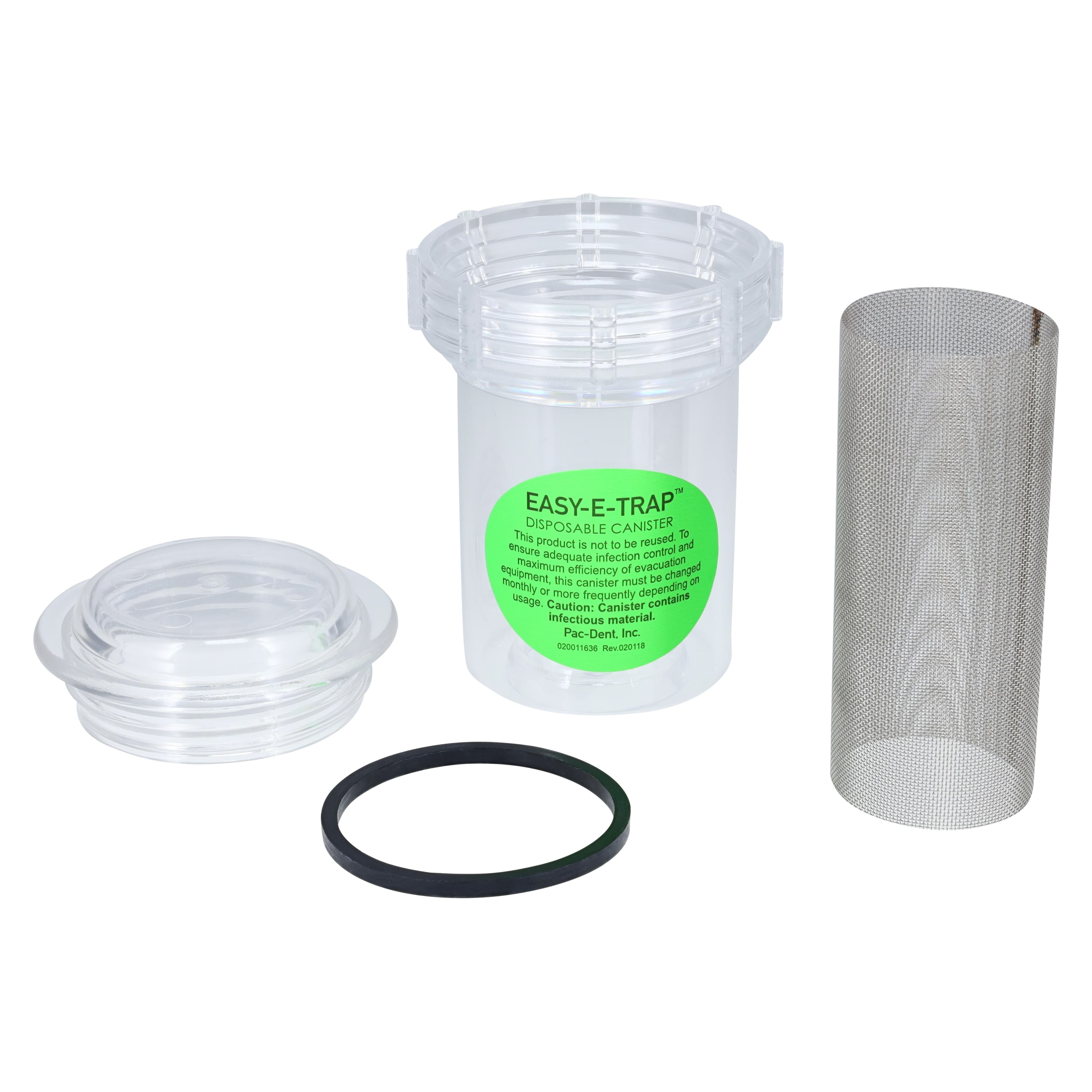 Pac-Dent Easy-E-Trap #2200 Disposable Canister with Traps, 2 3/4 x 3 5/8", Box of 12, CT2200 thumbnail 5