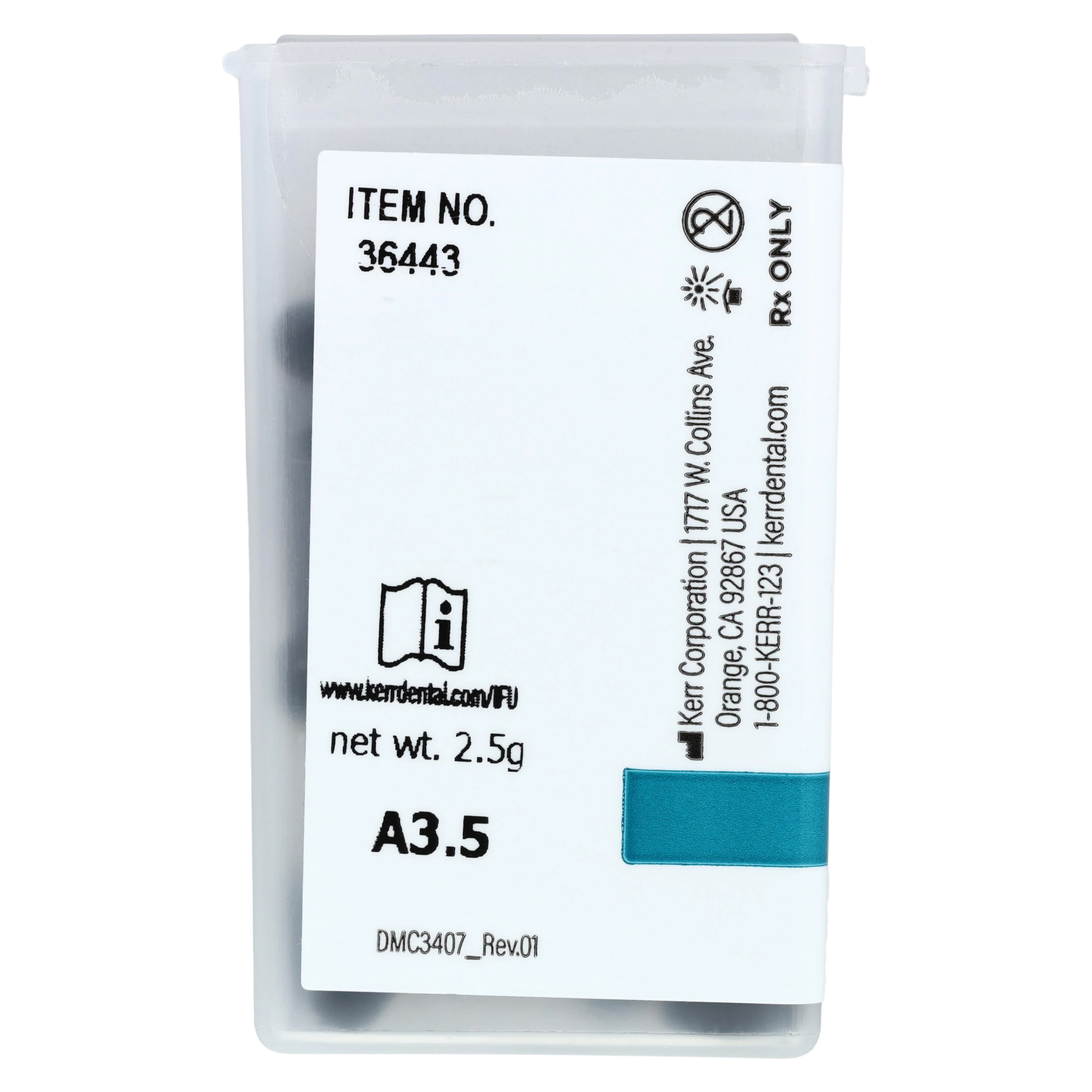 Harmonize Nanohybrid Universal Composite, Unidose Refill, 0.25 g, A3.5 Enamel, 20/Pk, 36443 thumbnail 4