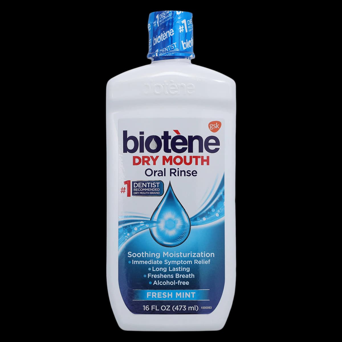 Biotene Dry Mouth Oral Rinse, Fresh Mint, Alcohol-Free, Fluoride-Free, 16 oz Bottle - Biotene Oral Rinse - Image 1