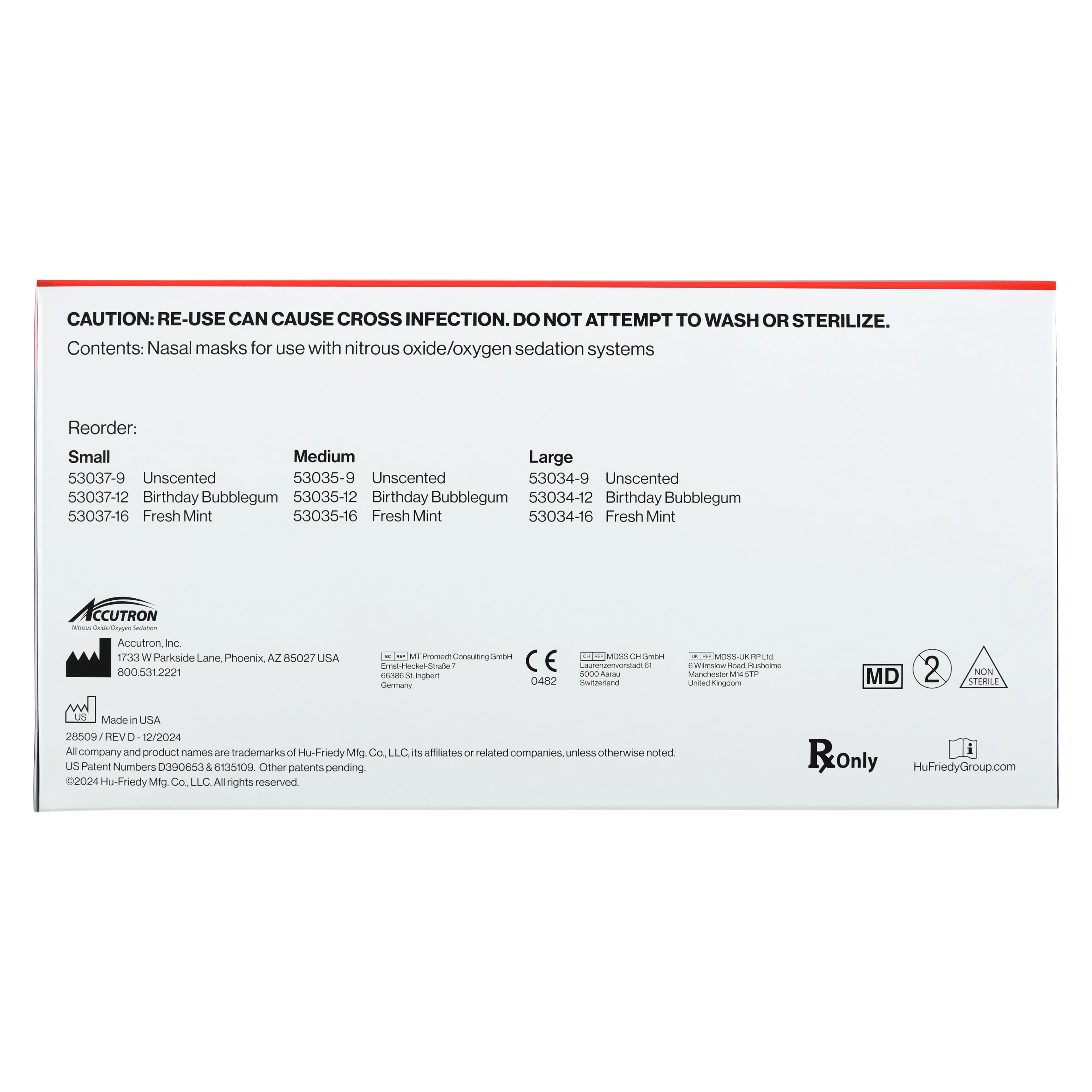 Axess Low Profile Nasal Mask, Medium, Clear, Unscented, Single-Use, 24/Pk, 53035-9 thumbnail 9