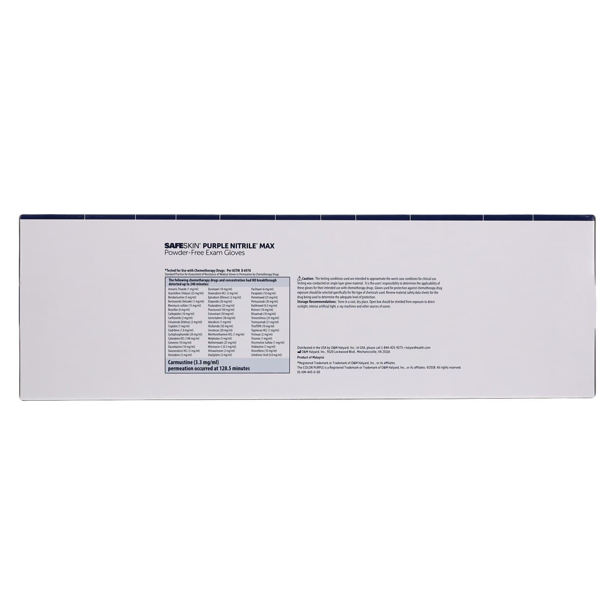 PURPLE NITRILE* MAX Powder-Free Nitrile Exam Gloves, Small, Purple, 50/Box thumbnail 8