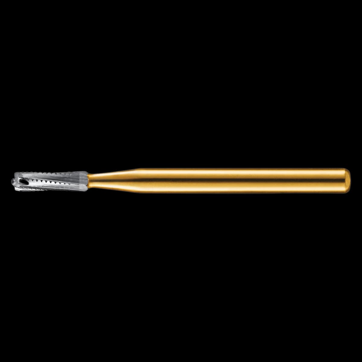 Kerr FG1958 Carbide Bur, Fine Cross-Cut, Straight Round End, Friction Grip, 1.2mm Diameter, 3.7mm Length, 10/Pk - Kerr Specialty Carbide Burs FG 1958 10/Pk - Image 1