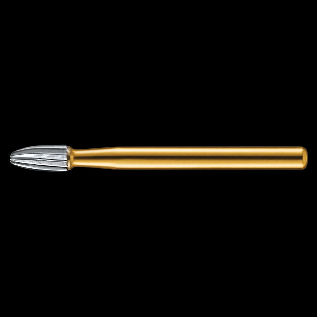 Kerr Trimming & Finishing Carbide Bur FG 7404, Egg Shape, 12 Flute, 1.4 mm Diameter, 2.8 mm Length, 100/Pk, FG7404-KCC - Kerr Trimming & Finishing Carbide Burs FG 7404 100/Pk - Image 1