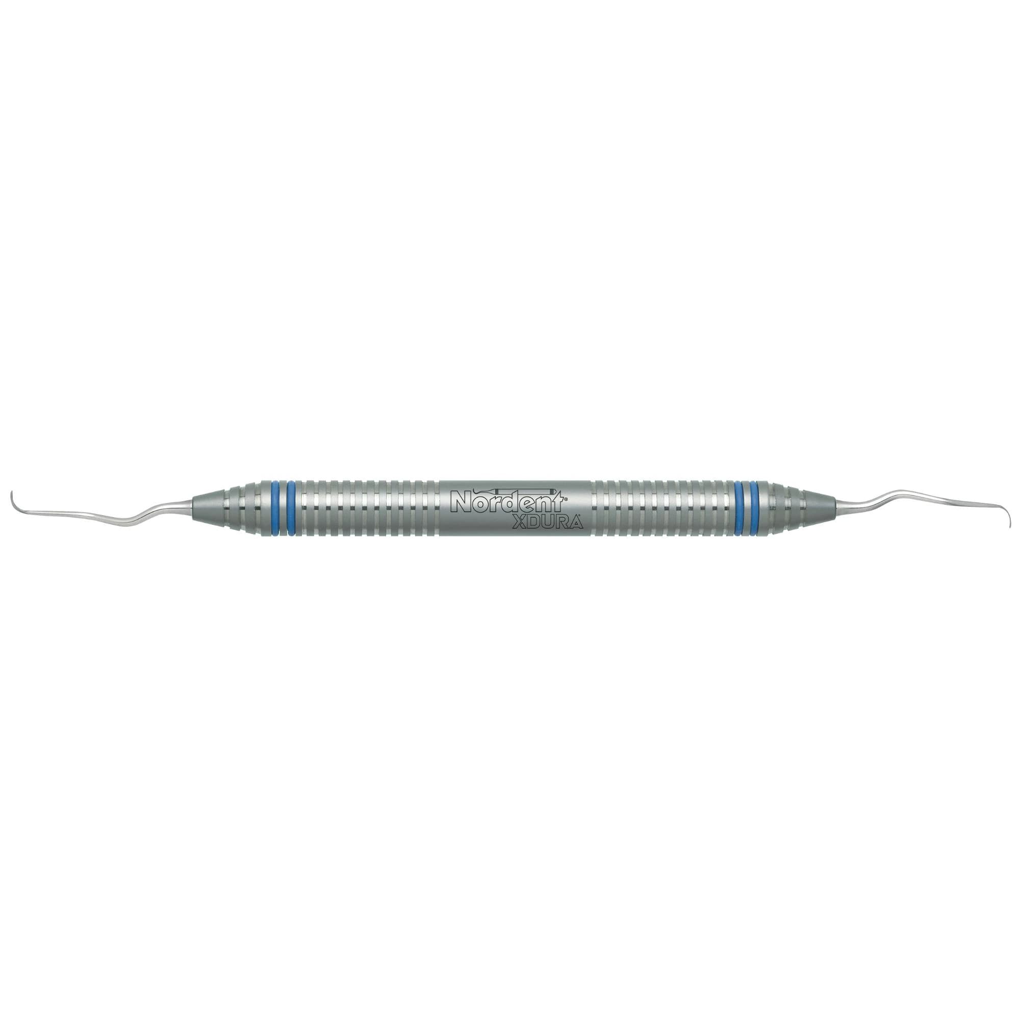 Nordent XDURA Gracey Curette #13-14, Mini Blade/Long Reach, Double-Ended, DuraLite ColorRing Handle - XDURA&reg; Gracey Curettes - #13-14 Mini Blade/Long Reach - DuraLite&reg; ColorRings - Image 1