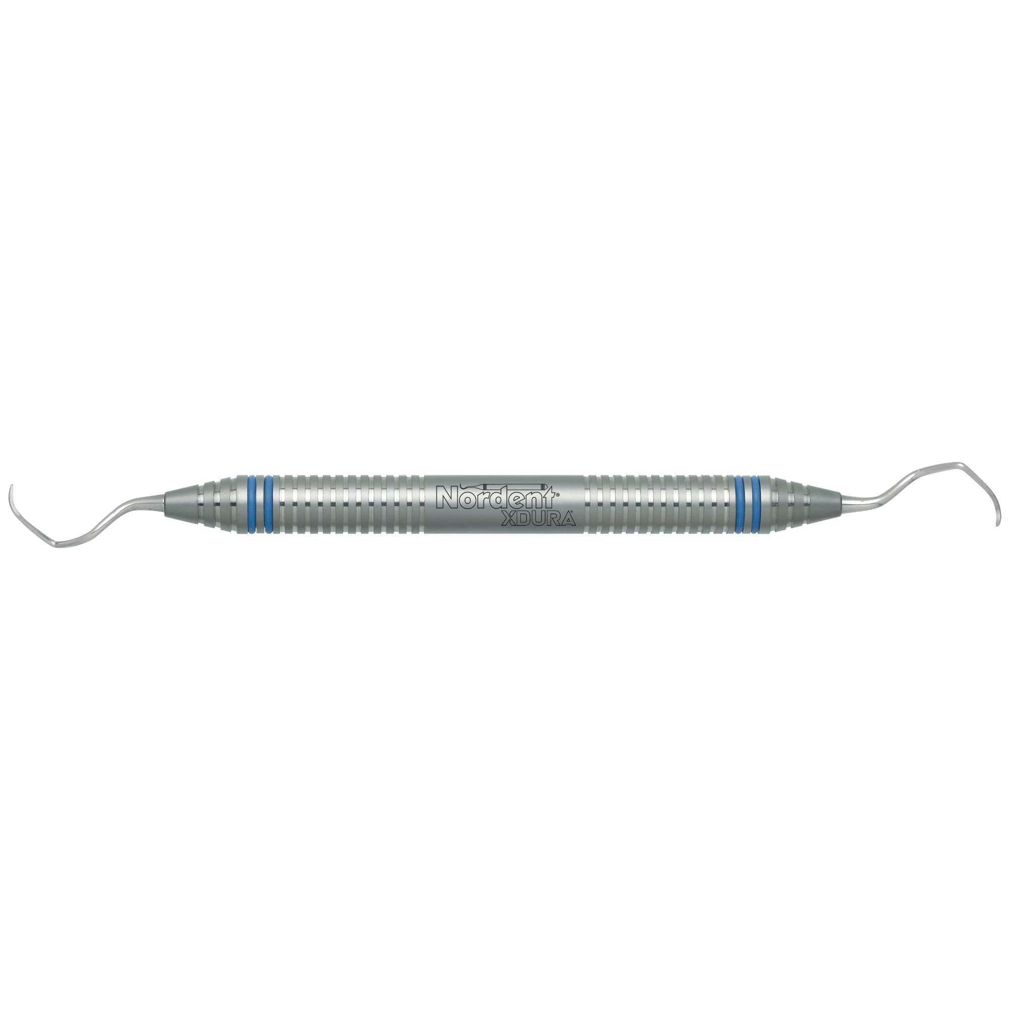 XDURA Universal Curette, Langer #17-18, Double-Ended, DuraLite ColorRings Handle, Stainless Steel, CENSLN17-18 - XDURA&reg; Universal Curettes - Langer #17-18 - DuraLite&reg; ColorRings - Image 1