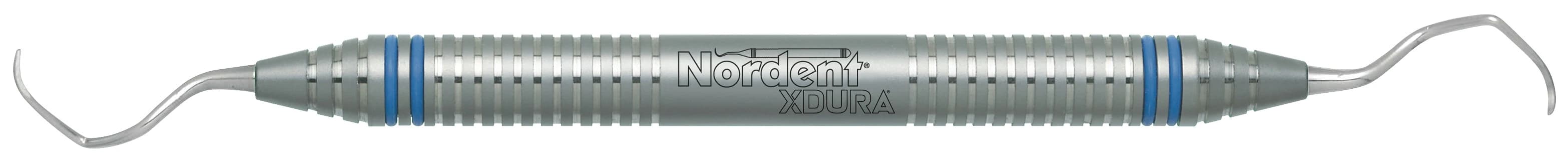XDURA Universal Curette, Langer #17-18, Double-Ended, DuraLite ColorRings Handle, Stainless Steel, CENSLN17-18 thumbnail 2