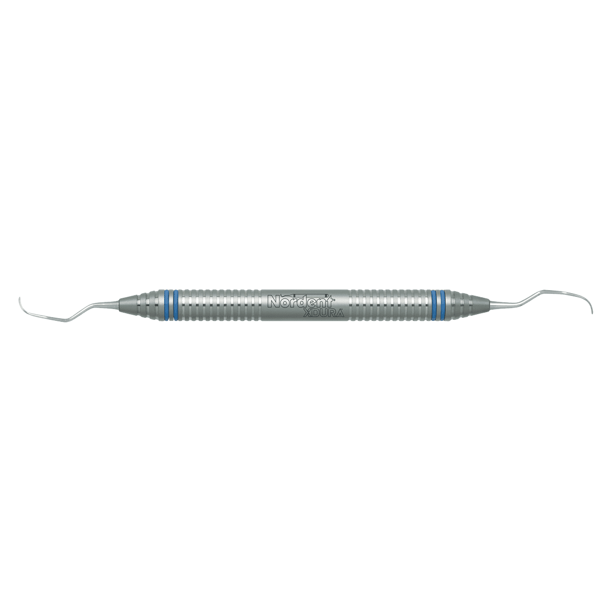 Nordent XDURA Universal Curette, Double-Ended, Langer #3-4, DuraLite ColorRings Handle, Stainless Steel, Each thumbnail 2