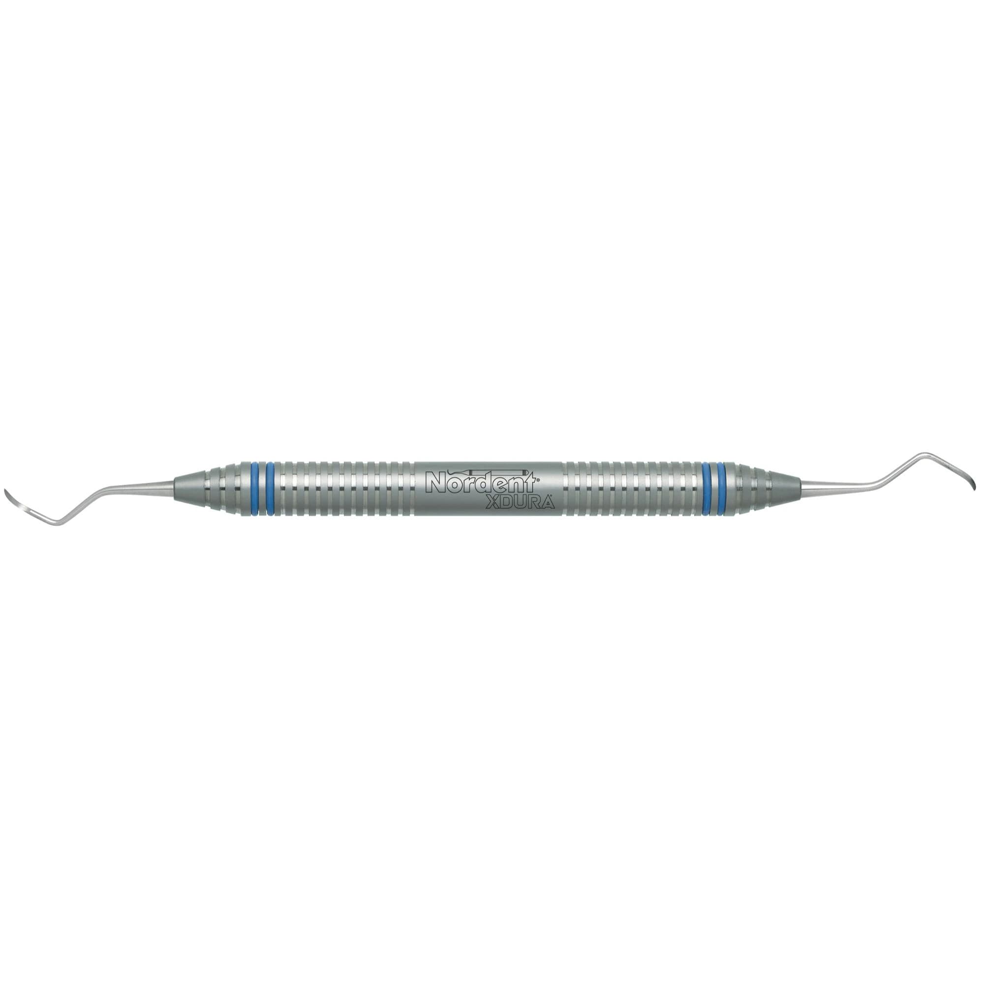 XDURA Universal Curette, Double-Ended, McCall #13S-14S, DuraLite ColorRings Handle, Stainless Steel - XDURA&reg; Universal Curettes - McCall #13S-14S - DuraLite&reg; ColorRings - Image 1