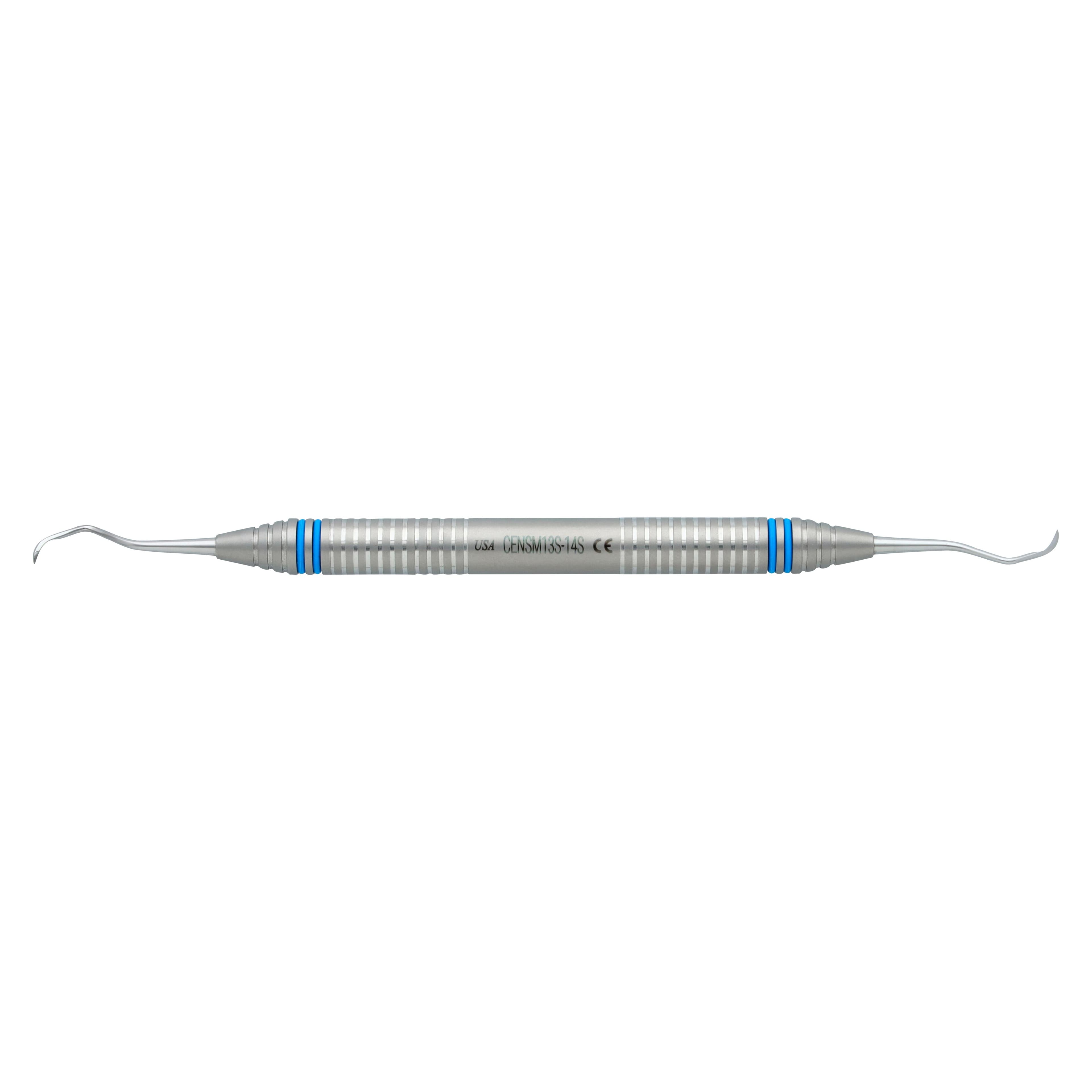 XDURA Universal Curette, Double-Ended, McCall #13S-14S, DuraLite ColorRings Handle, Stainless Steel thumbnail 5