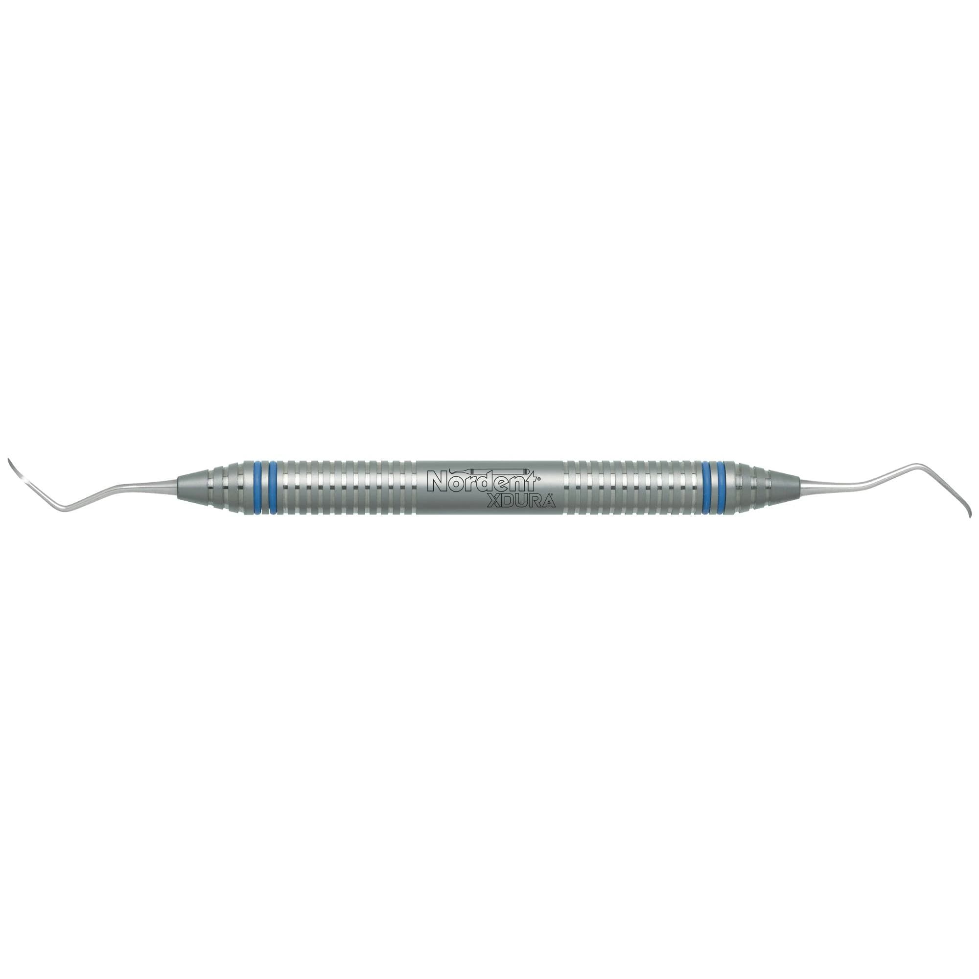 Nordent XDURA Scalette, Double-Ended Posterior #N135, DuraLite ColorRings Handle, Stainless Steel - XDURA&reg; Scalettes - Posterior #N135 - DuraLite&reg; ColorRings - Image 1