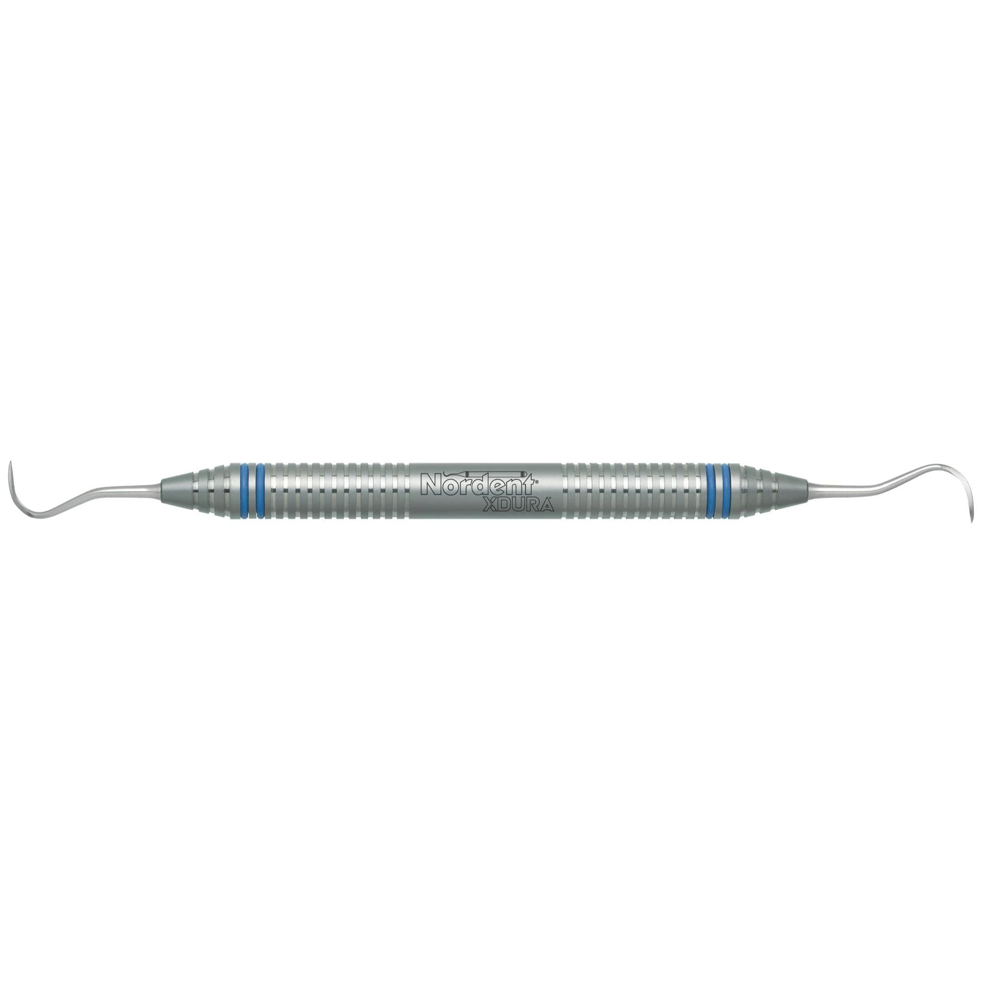 Nordent XDURA Sickle Scaler, Double-Ended, University of Southern California #3-4, DuraLite ColorRings, 1 Each - XDURA&reg; Scalers - Anterior Sickle University of Southern California #3-4 - DuraLite&reg; ColorRings - Image 1