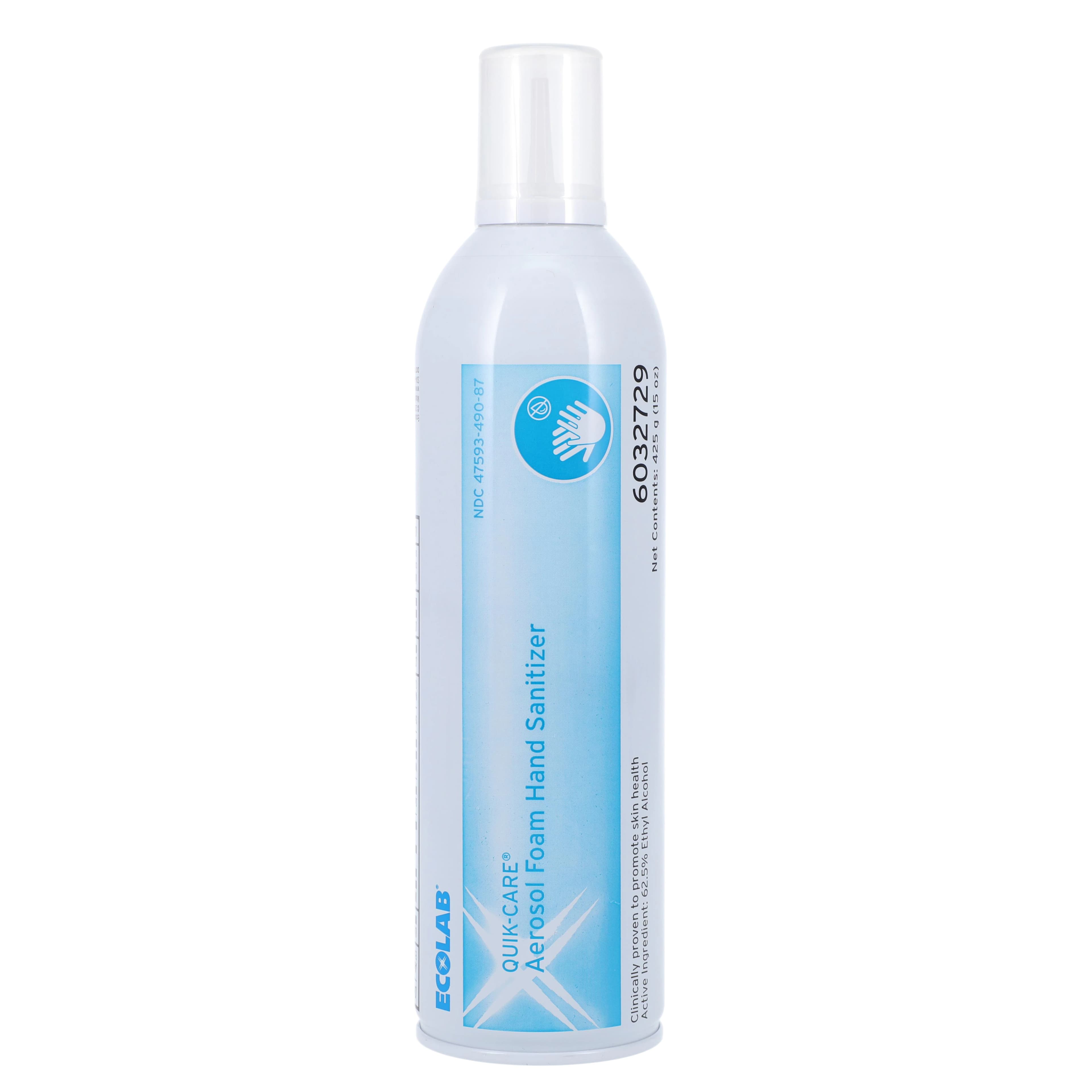 Quik-Care™ Foam Hand Sanitizer, Fragrance Free, Dye Free, 62.5% Ethyl Alcohol, 15 oz Aerosol Can - Quik-Care™ Foam Hand Sanitizer Fragrance Free 15oz Aerosol Can - Image 1