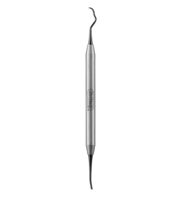 Hu-Friedy S13K/TG Black Line De Curette/Chisel, Double End, Stainless Steel, Smooth Handle - S13k/Tg De Curette/Chisel Black Line - Image 1