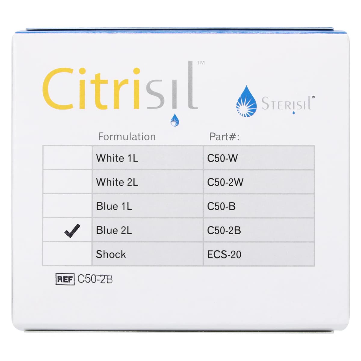 Citrisil Blue Waterline Maintenance Tablets for 2L Bottles, 48 Maintenance + 2 Shock Tablets, 50/Box thumbnail 3