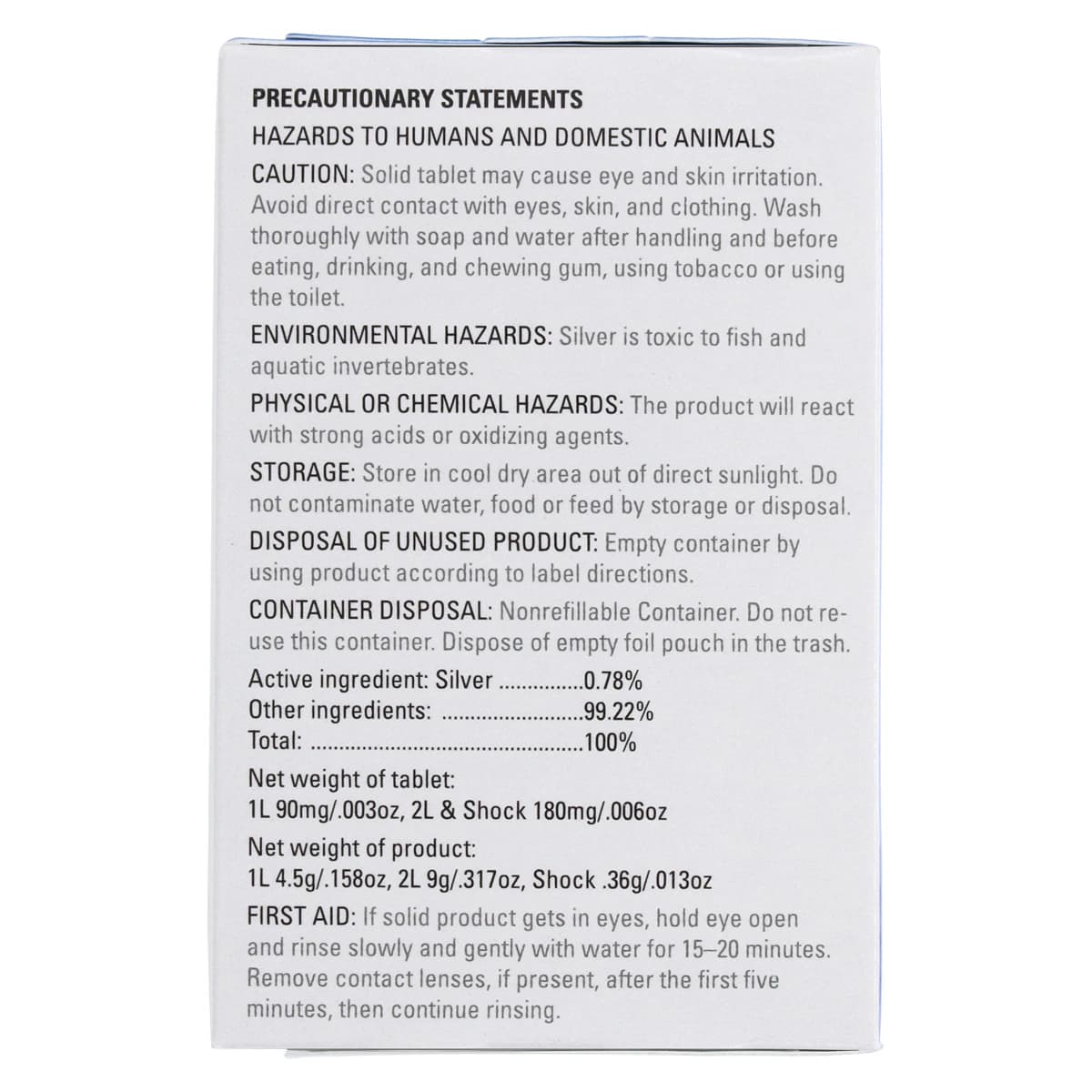 Citrisil Blue Waterline Maintenance Tablets for 2L Bottles, 48 Maintenance + 2 Shock Tablets, 50/Box thumbnail 5