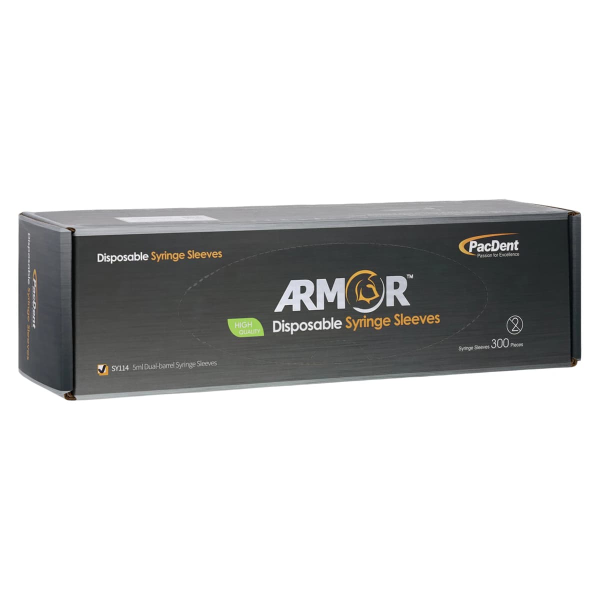 Armor Disposable Syringe Sleeves for 5 mL Dual-Barrel Syringes, 300/Pkg, SY114 - Syringe Covers for dual-barrel syringe 5ml (300) - Image 1