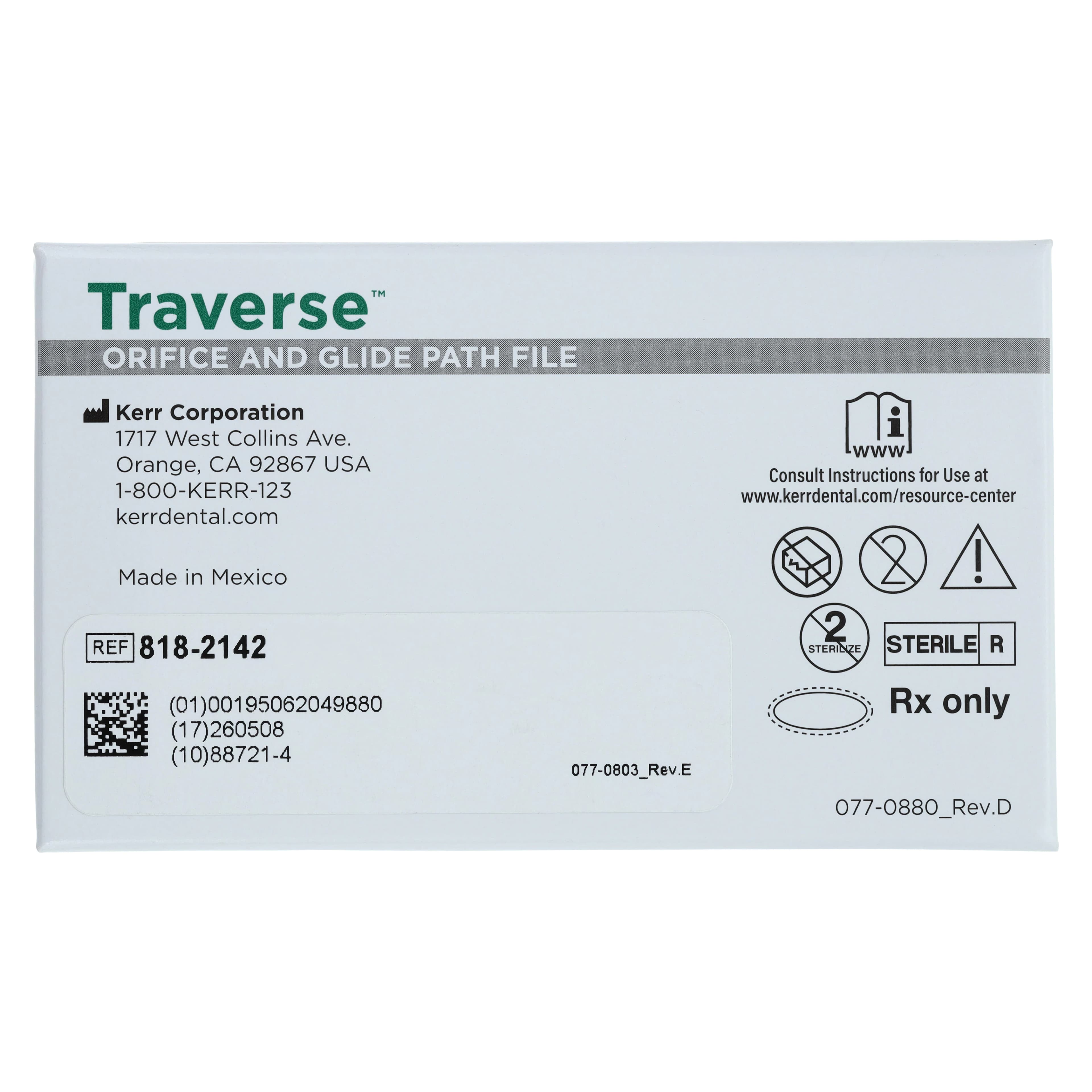 Traverse™ Rotary Orifice Opener and Glide Path Files, Taper .06, Tip Size .13, 25mm, 4/Pkg, 818-2142 thumbnail 5