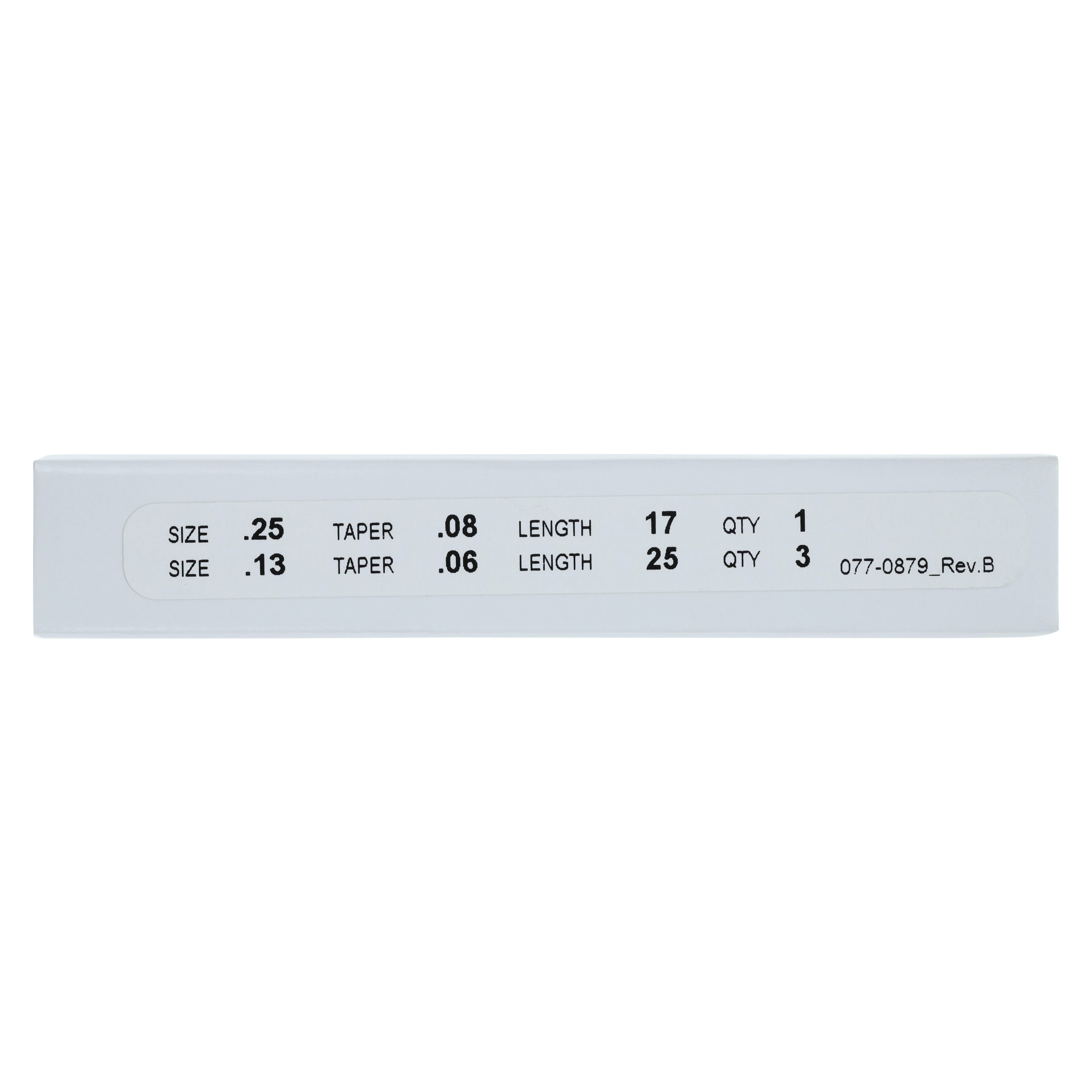 Traverse™ Rotary Orifice Opener and Glide Path Files, Taper .06, Tip Size .13, 25mm, 4/Pkg, 818-2142 thumbnail 6