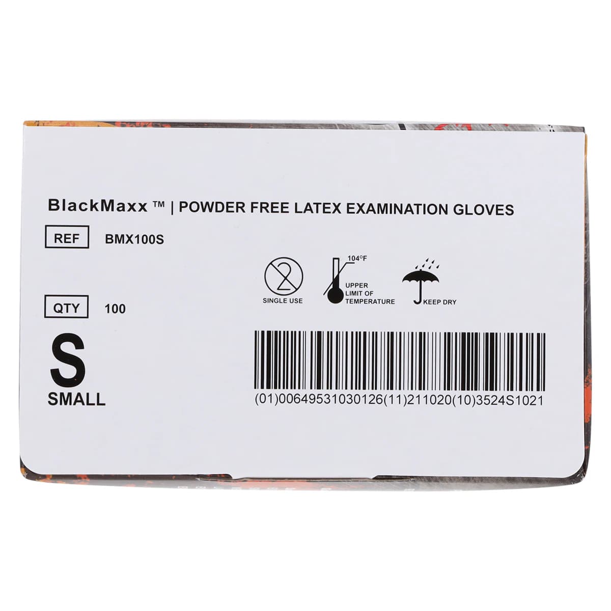 Black Maxx™ Latex Exam Gloves, Powder Free, Non-Sterile, Small, Black, 100/Box, BMX100S thumbnail 6
