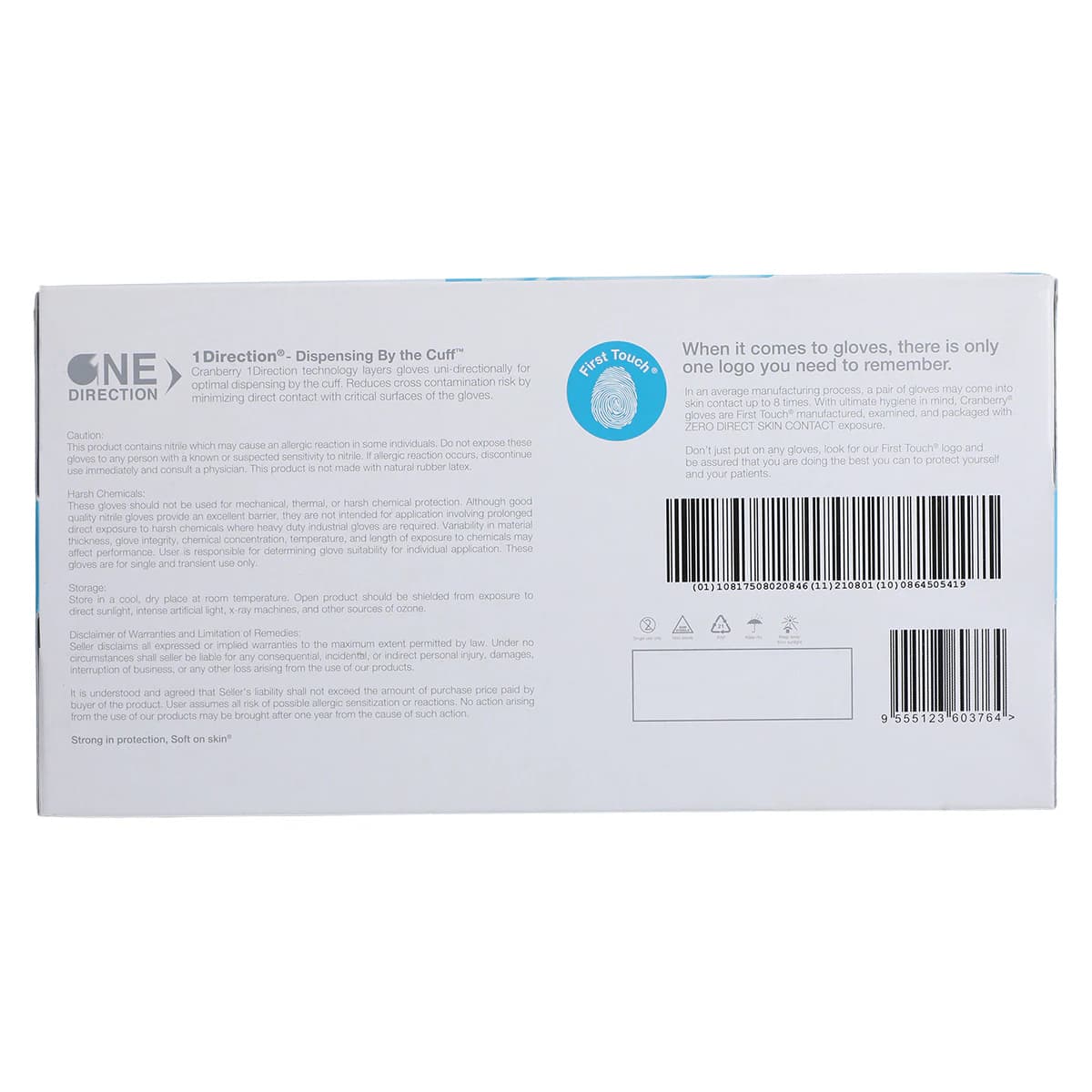 Cranberry LUXE Nitrile Exam Gloves, Powder Free, Non-Sterile, Small, Azure Blue, 300/Box, CR3666 thumbnail 8