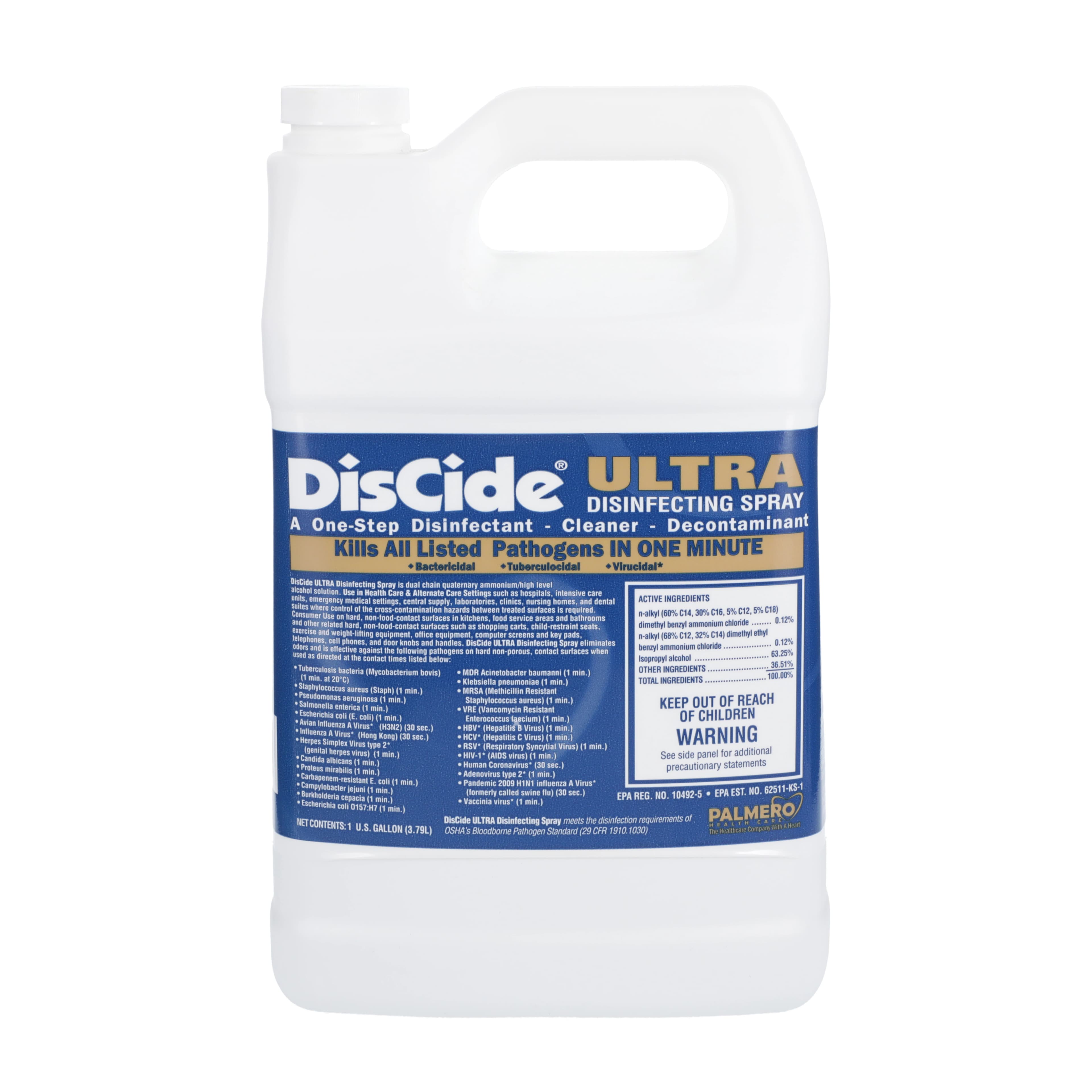 DisCide Ultra Surface Disinfectant, Hospital-Level, Ready-to-Use, 1 Gallon Bottle, 3565G - DisCide® ULTRA Surface Disinfectant - 1 Gallon Bottle - Image 1
