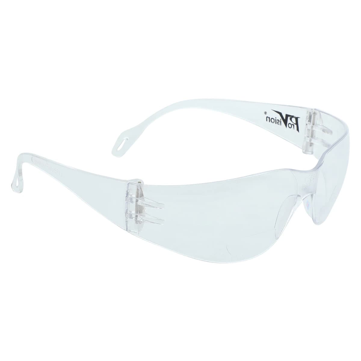 Palmero Cool Wraps Bifocal Safety Eyewear, 1.5 Diopter, Clear Frame/Clear Lens, 3730B - Cool Wraps Bifocal Eyewear 1.5 Diopter - Image 1