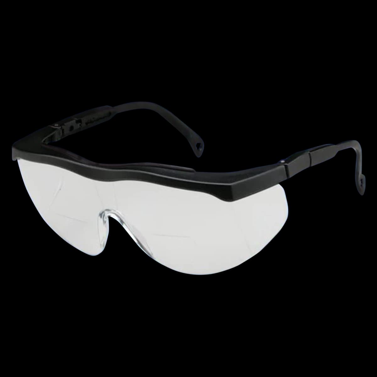 ProVision Bifocal Safety Eyewear, 3.0 Diopter, Black Frame/Clear Lens, Model 3701E - ProVision Standard Bifocals 3.0 Diopter - Image 1