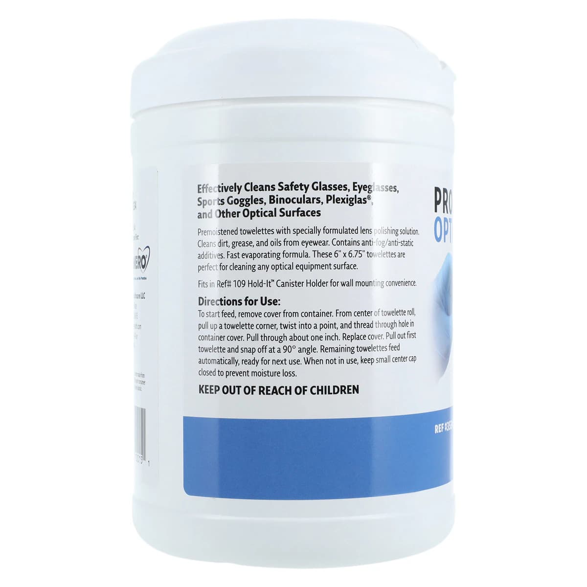 ProVision Crystal Clear Optical Cleaning Wipes, 6" x 6.75", 160 Wipes/Canister, 3534 thumbnail 4