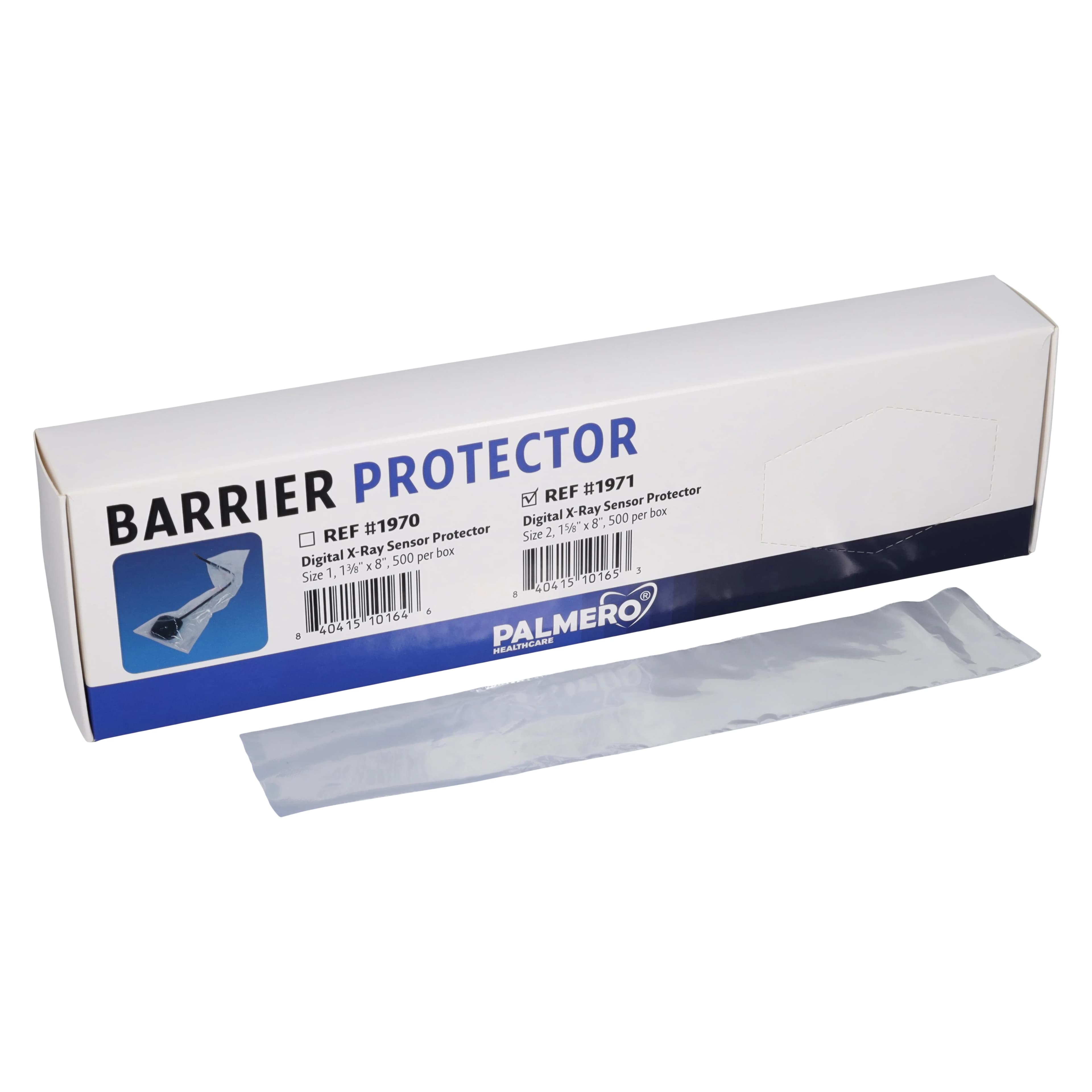 Palmero Digital X-Ray Sensor Protector, Universal Fit, Size #2, 1-5/8" x 8", Clear, Latex-Free, 500/Box, 1971 thumbnail 2