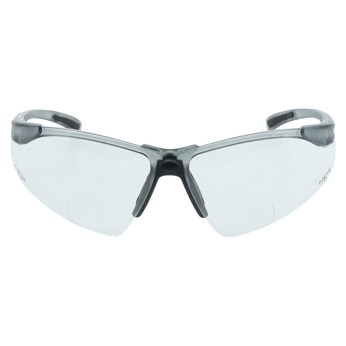Palmero ProVision Tech Specs Bifocal Safety Eyewear, 1.0 Diopter, Gray Frame/Clear Lens, 3720A thumbnail 4