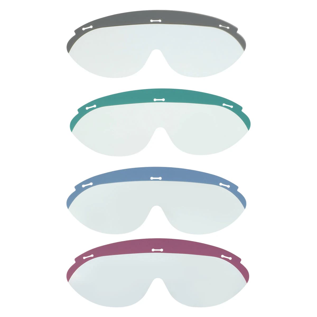 Dynamic Disposables® Safety Eyewear Office Pack, Clear Lens, Black Frames, 10 Frames, 20 Lenses & 1 Cord, 3900 thumbnail 2