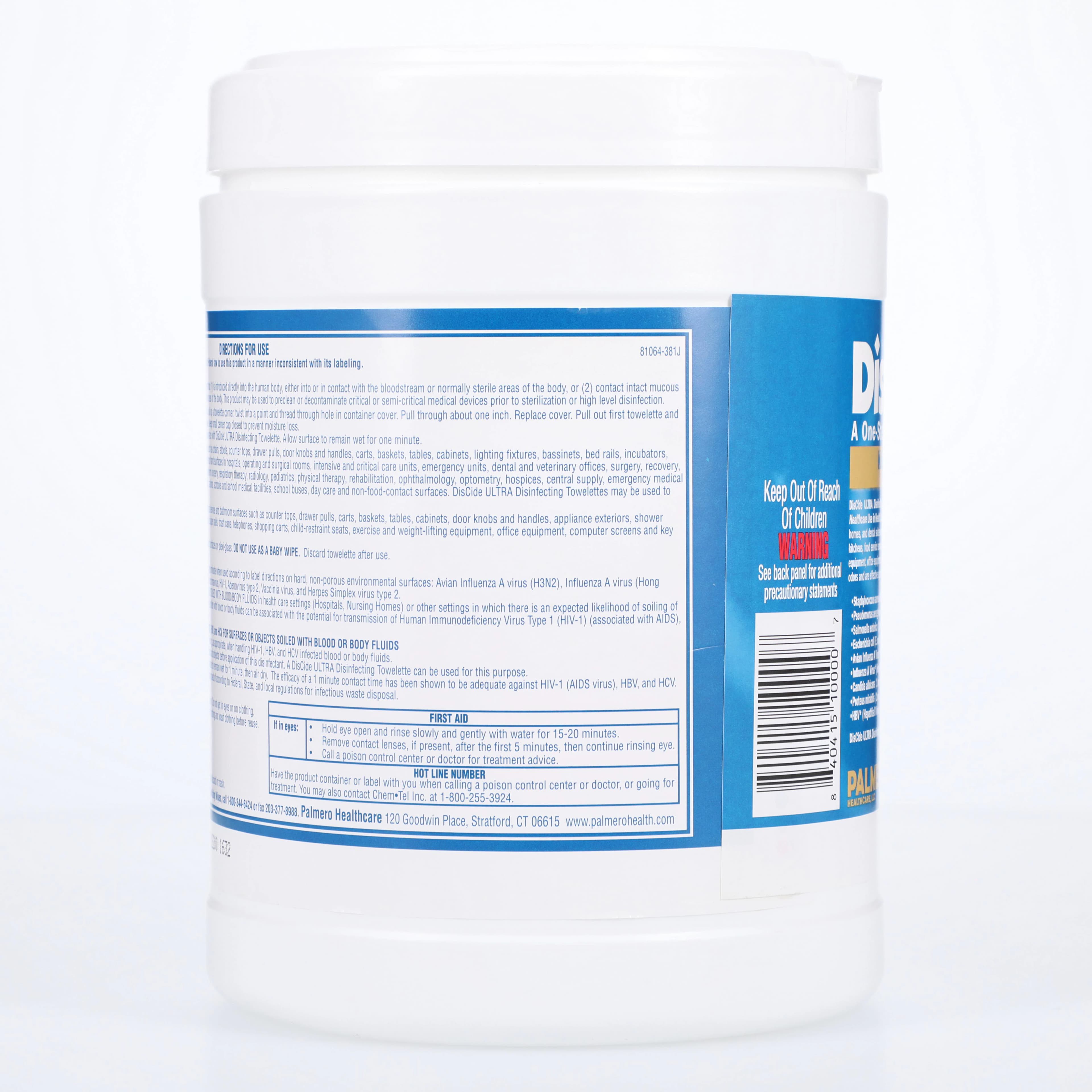 DisCide® ULTRA Disinfecting Towelettes, 6" x 6.75", 160/Canister, 60DIS thumbnail 3