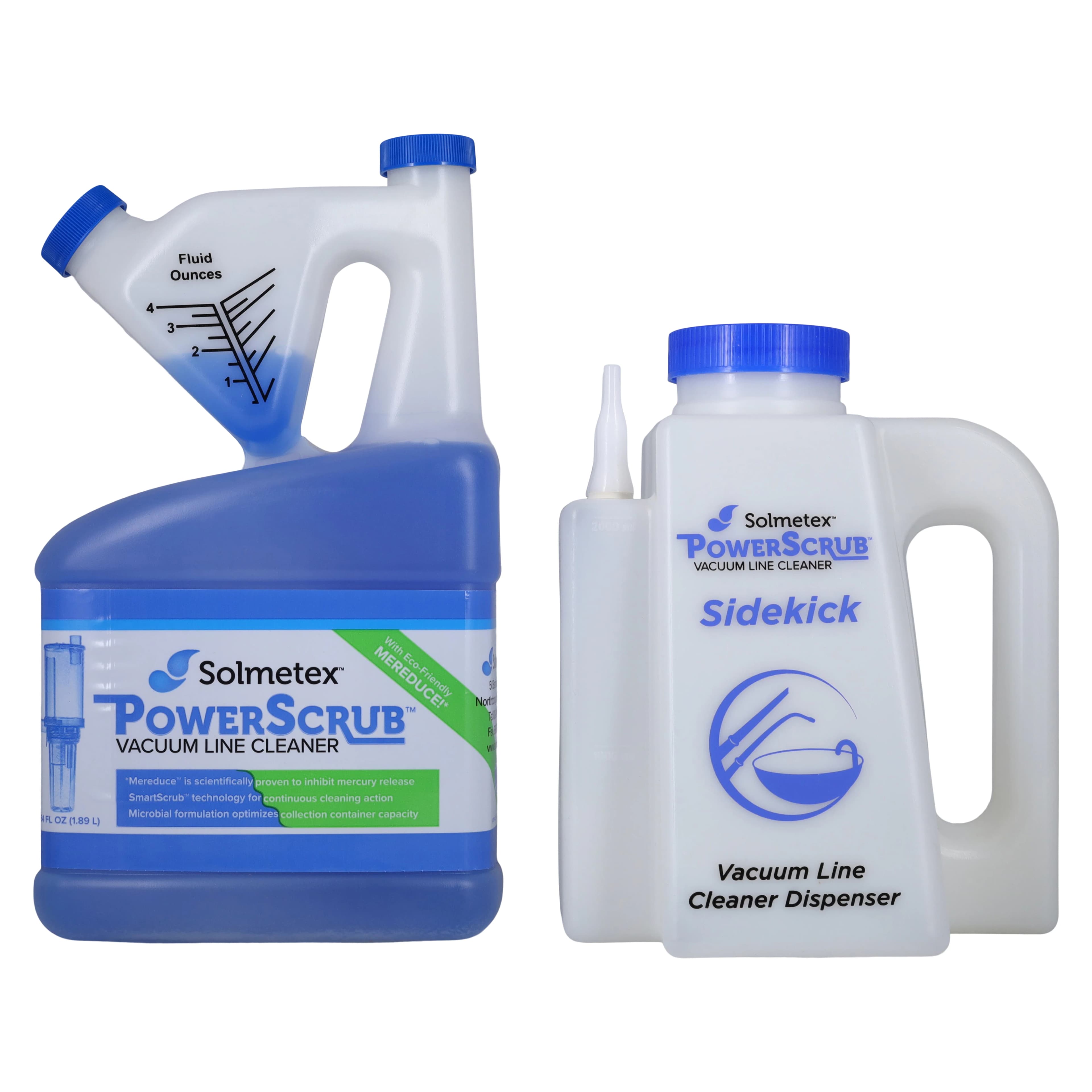 PowerScrub Vacuum Line Cleaner Intro Kit, 64 oz Bottle with Sidekick Dispenser, PCS-VLIK thumbnail 2