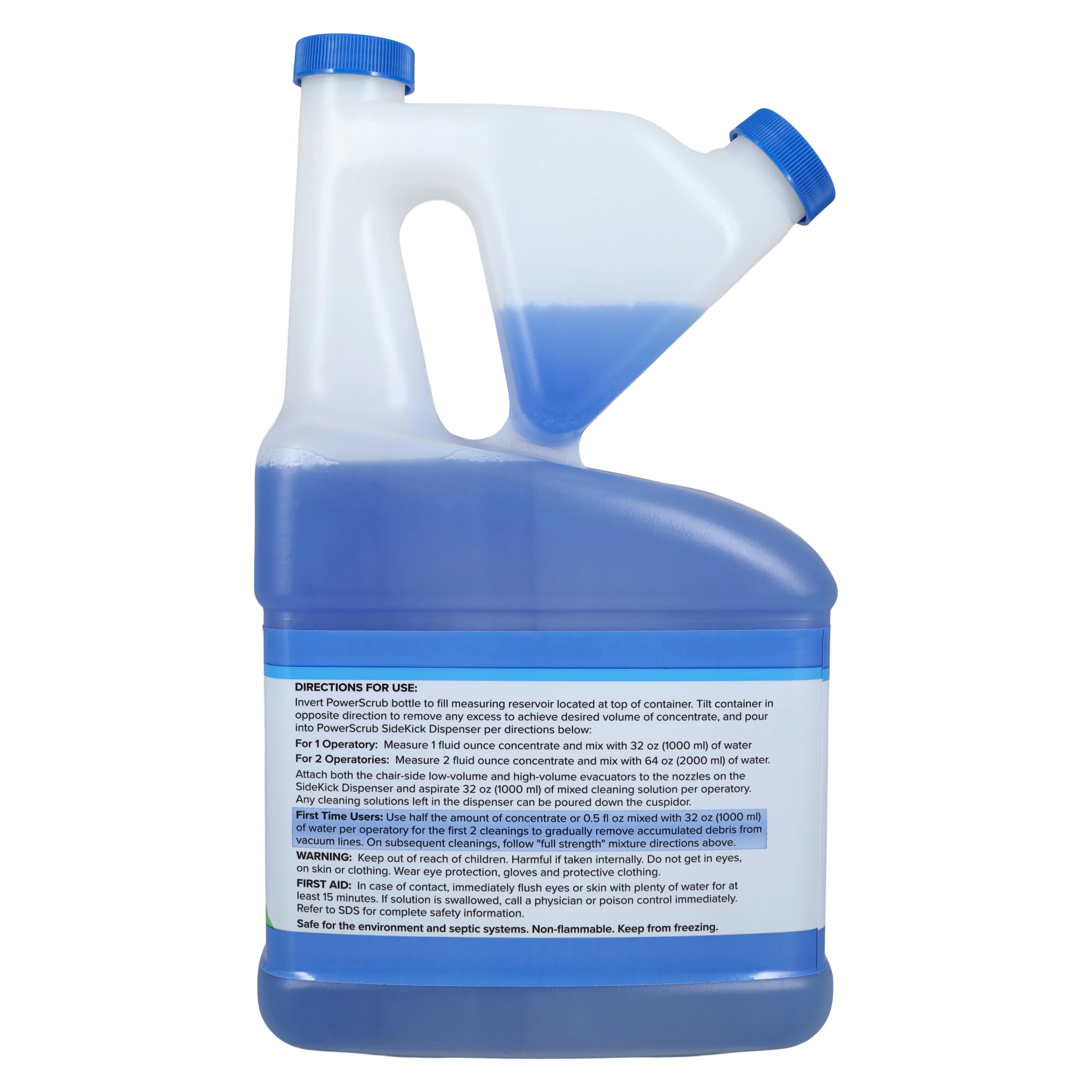 Solmetex PowerScrub Vacuum Line Cleaner, Case Kit, 64 oz Bottles, 4/Case, PCS-VLCK thumbnail 4