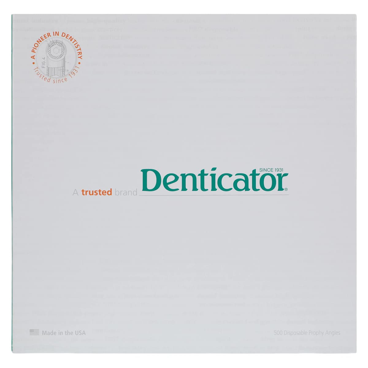 Denticator Original Green Disposable Prophy Angle, Regular White Cup, Latex-Free, 500/Box, 501250 thumbnail 2
