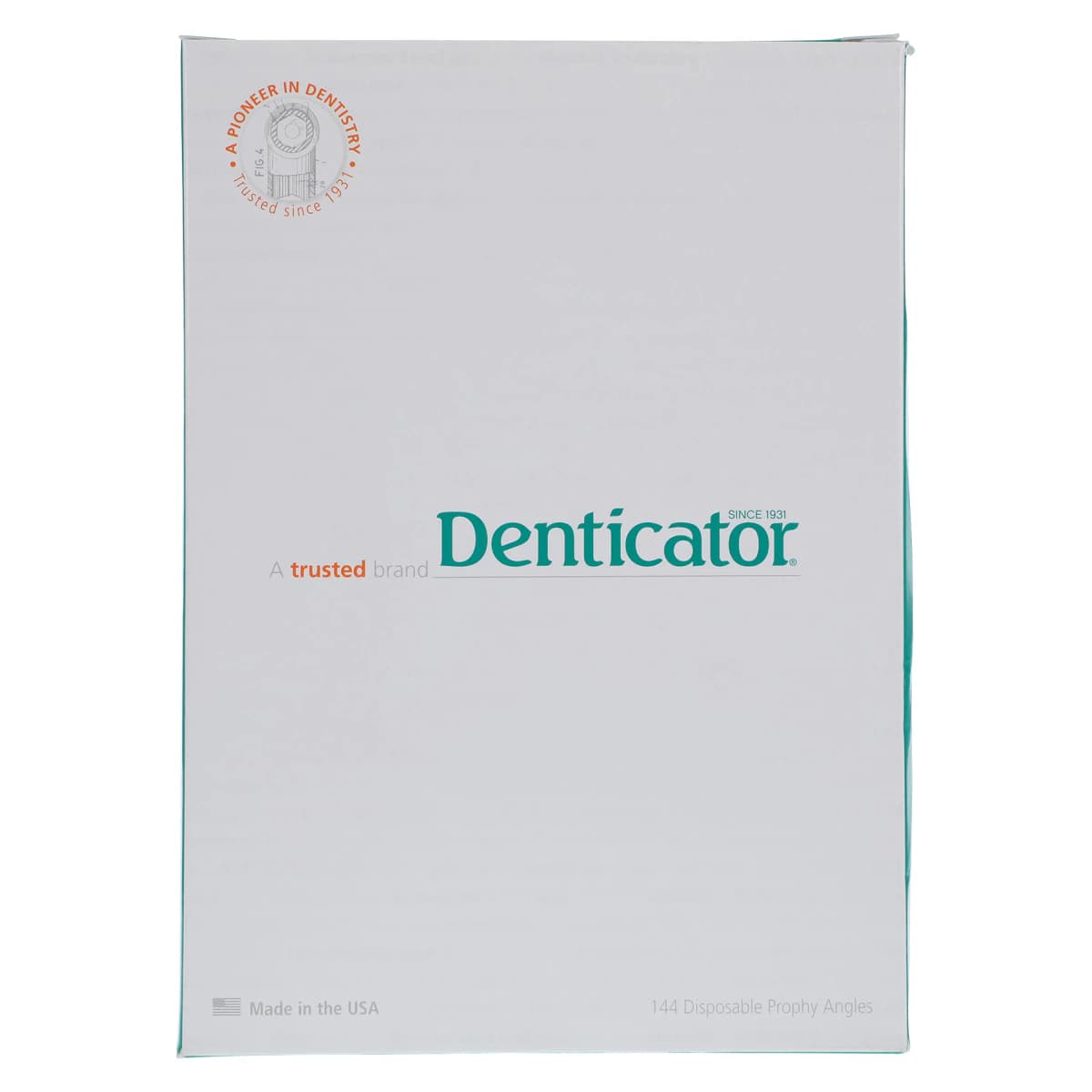 Denticator Original Green Disposable Prophy Angle, Regular 4-Web White Cup, Latex-Free, 144/Box, 501214 thumbnail 4
