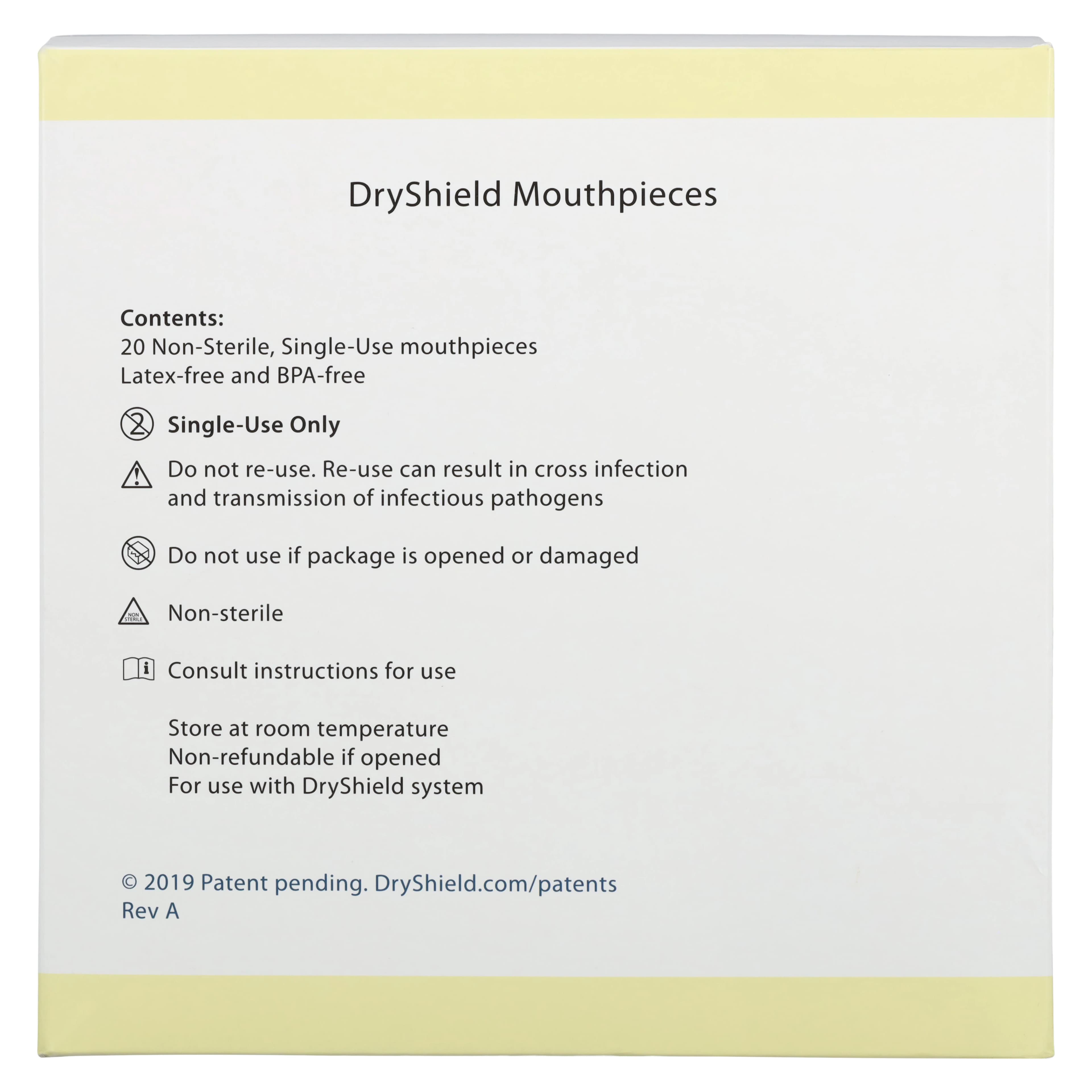 DryShield Single-Use Disposable Mouthpieces, Large, 20/Pack, DS-SUL-600 thumbnail 4