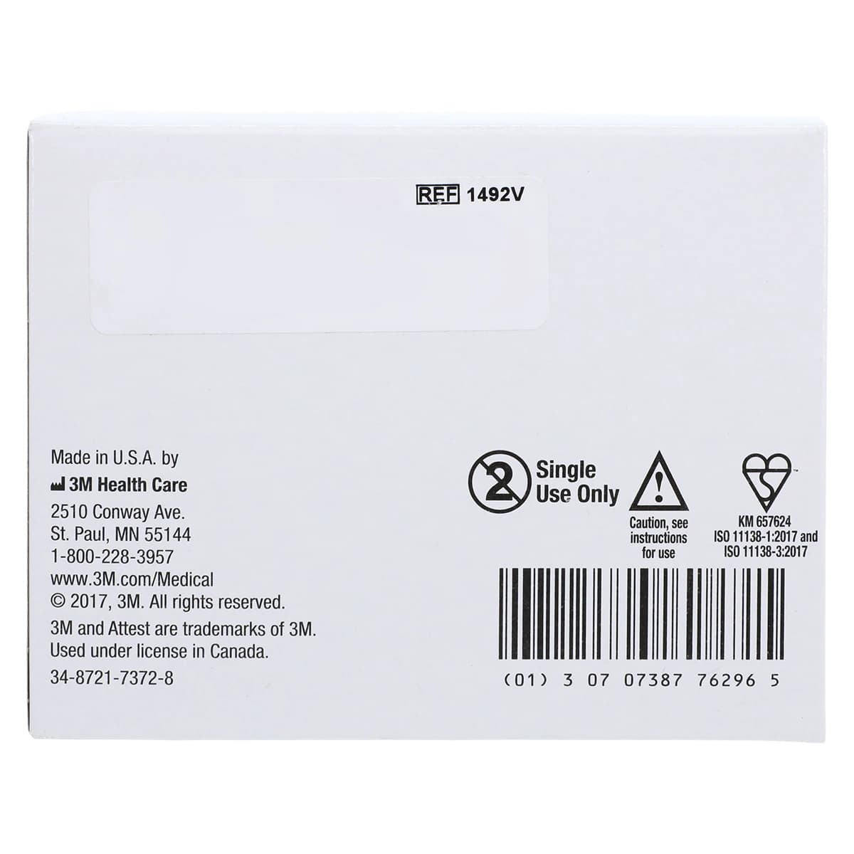 3M Attest Super Rapid Readout Steam Biological Indicator 1492V, Brown Cap, 24-Minute, 50/Box thumbnail 5