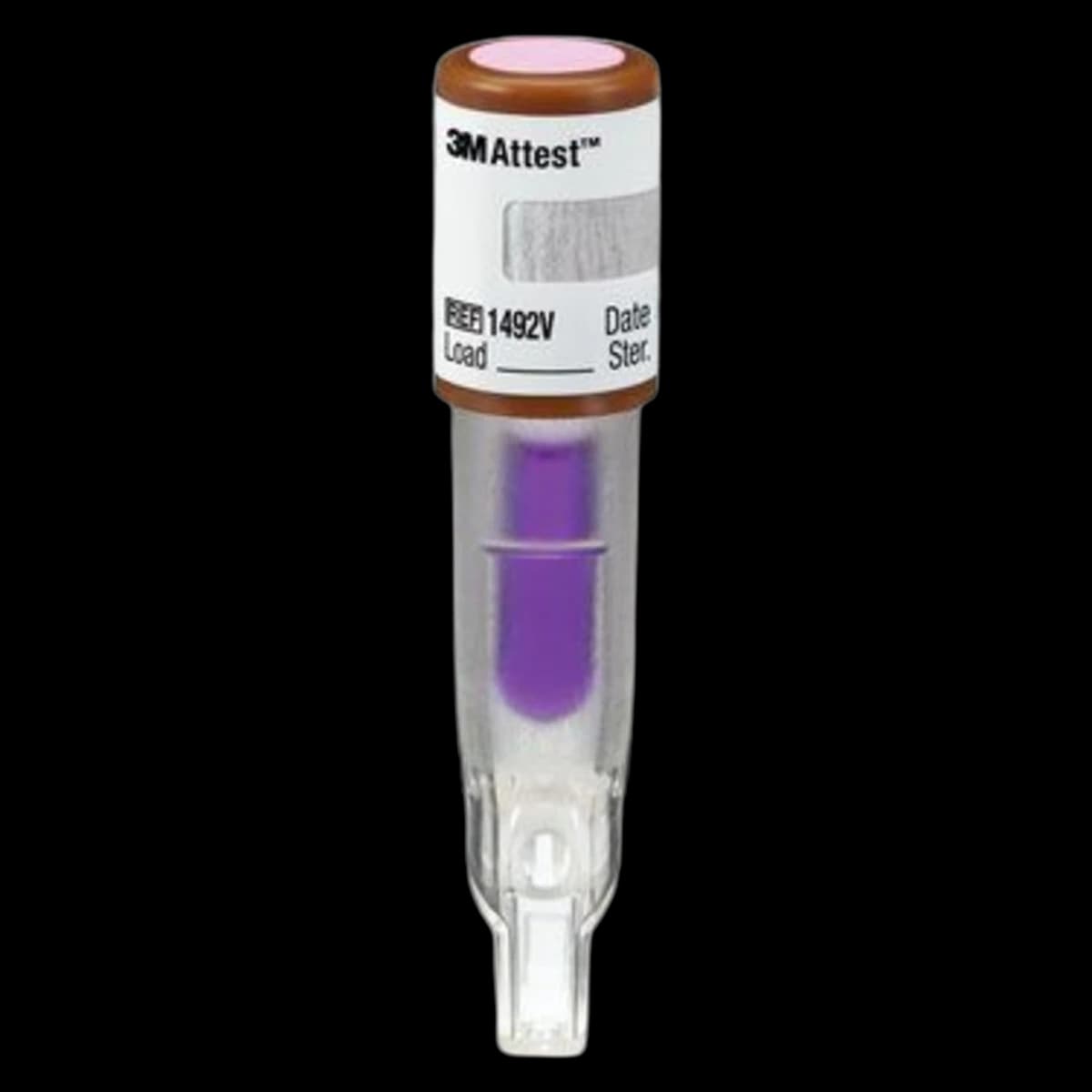 3M Attest Super Rapid Readout Steam Biological Indicator 1492V, Brown Cap, 24-Minute, 50/Box thumbnail 2