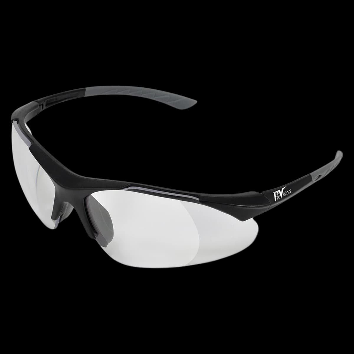 ProVision® Econo Loupes Bifocal Safety Eyewear, Black Frame/Clear Lens +1.5 Diopter - ProVision® Econo Loupes Bifocal Safety Eyewear, Black Frame/Clear Lens +1.5 - Image 1