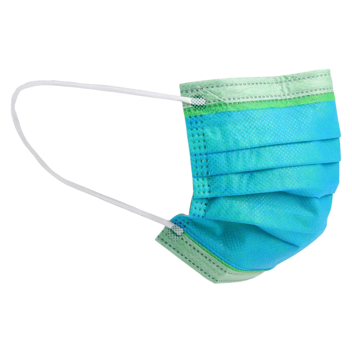Cranberry Cosmo 4-Ply ASTM Level 3 Earloop Face Mask, Galactic Green, 50/Box, C2700GG thumbnail 3