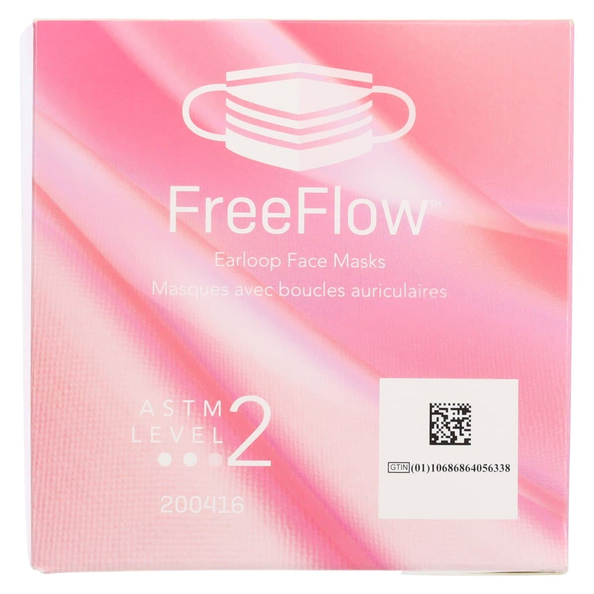 SafeMask FreeFlow Procedure Face Mask, ASTM Level 2, Ear Loop, Pink, 50/Box, 200416 thumbnail 8