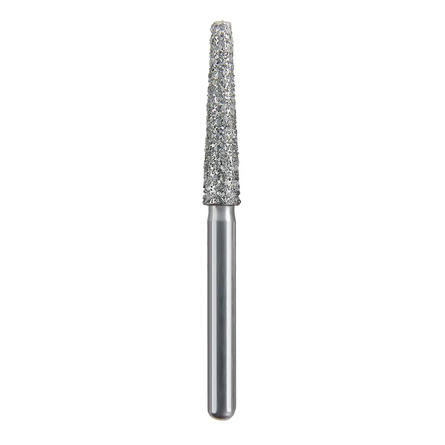 Spring Health Products #703.10 Medium Flat End Taper Diamond Bur, FG, 848-023, Single-Use, 25/Pack - #703.10 Medium Flat End Taper Spring Diamond FG 848-023 Single-Use Pack of 25 - Image 1