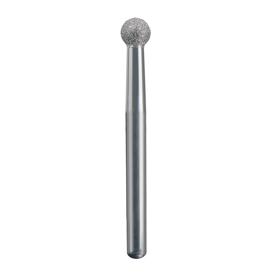 Spring Health Products #135 Fine Round Diamond Bur, FG 801-023, Single-Use, 25/Pack - #135 Fine Round Spring Diamond FG 801-023 Single-Use Pack of 25 - Image 1