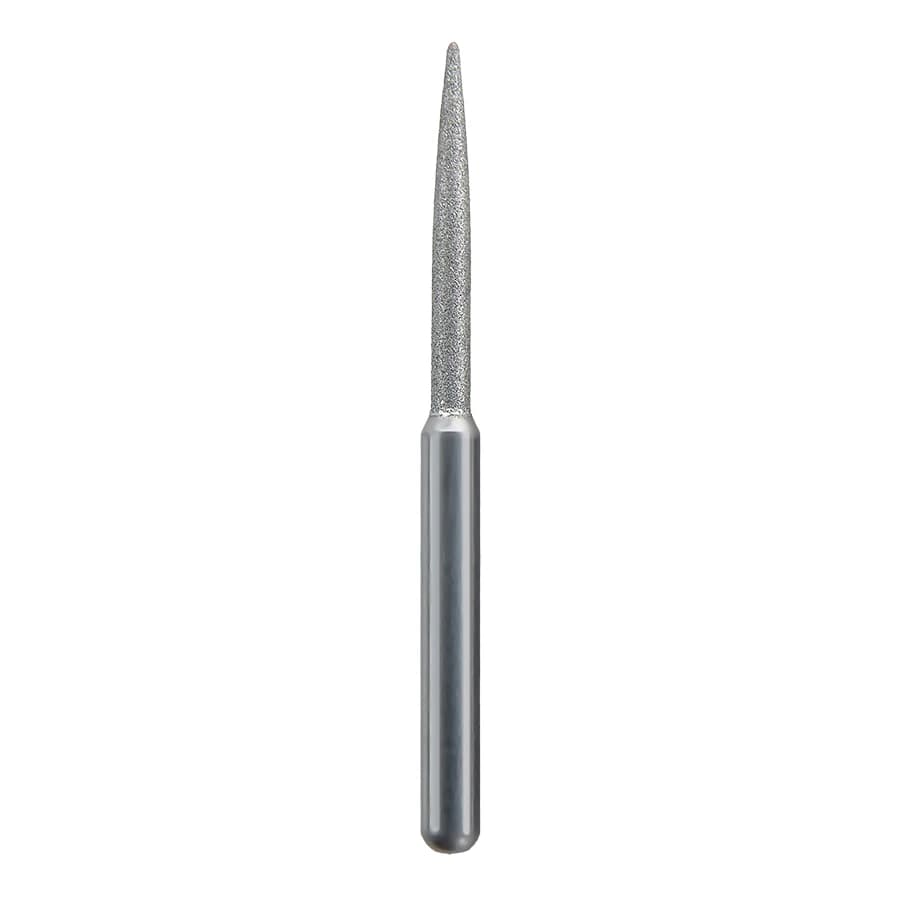 Spring Health Products Extra-Fine Flame Diamond Bur, FG 863-012, Single-Use, 25/Pack (Z260.10XF25) - #260.10 Extra-Fine Flame Spring Diamond FG 863-012 Single-Use Pack of 25 - Image 1