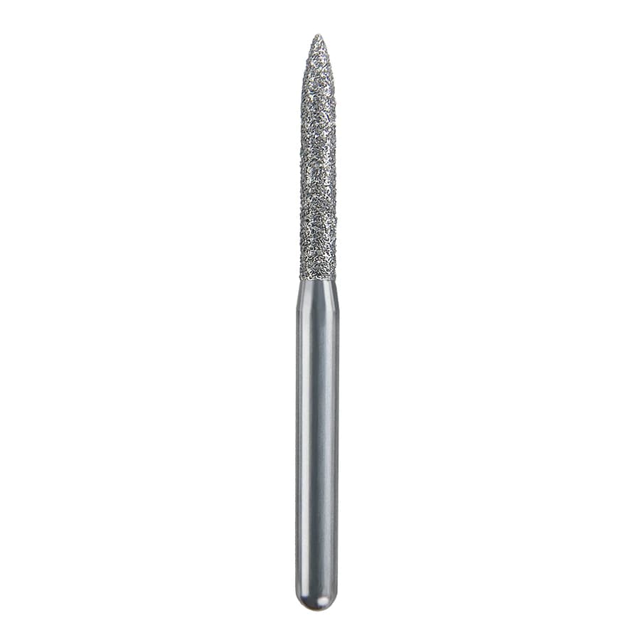 Spring Health Products #265.8 Fine Flame Diamond Bur, FG, Single-Use, 25/Pack, 863-014 - #265.8 Fine Flame Spring Diamond FG 863-014 Single-Use Pack of 25 - Image 1