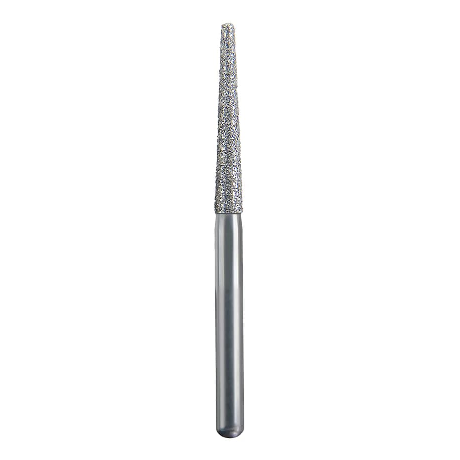 Spring Health Products Coarse Flat End Taper Diamond Bur, FG 848-016, Single-Use, 25/Pack (Z701.11C25) - #701.11 Coarse Flat End Taper Spring Diamond FG 848-016 Single-Use Pack of 25 - Image 1