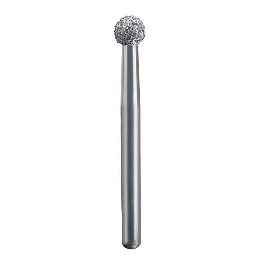 Spring Health Products #135 Super Coarse Round Diamond Bur, FG (Friction Grip), 2.3mm, Single-Use, 25/Pack, 801-023 - #135 Super Coarse Round Spring Diamond FG 801-023 Single-Use Pack of 25 - Image 1